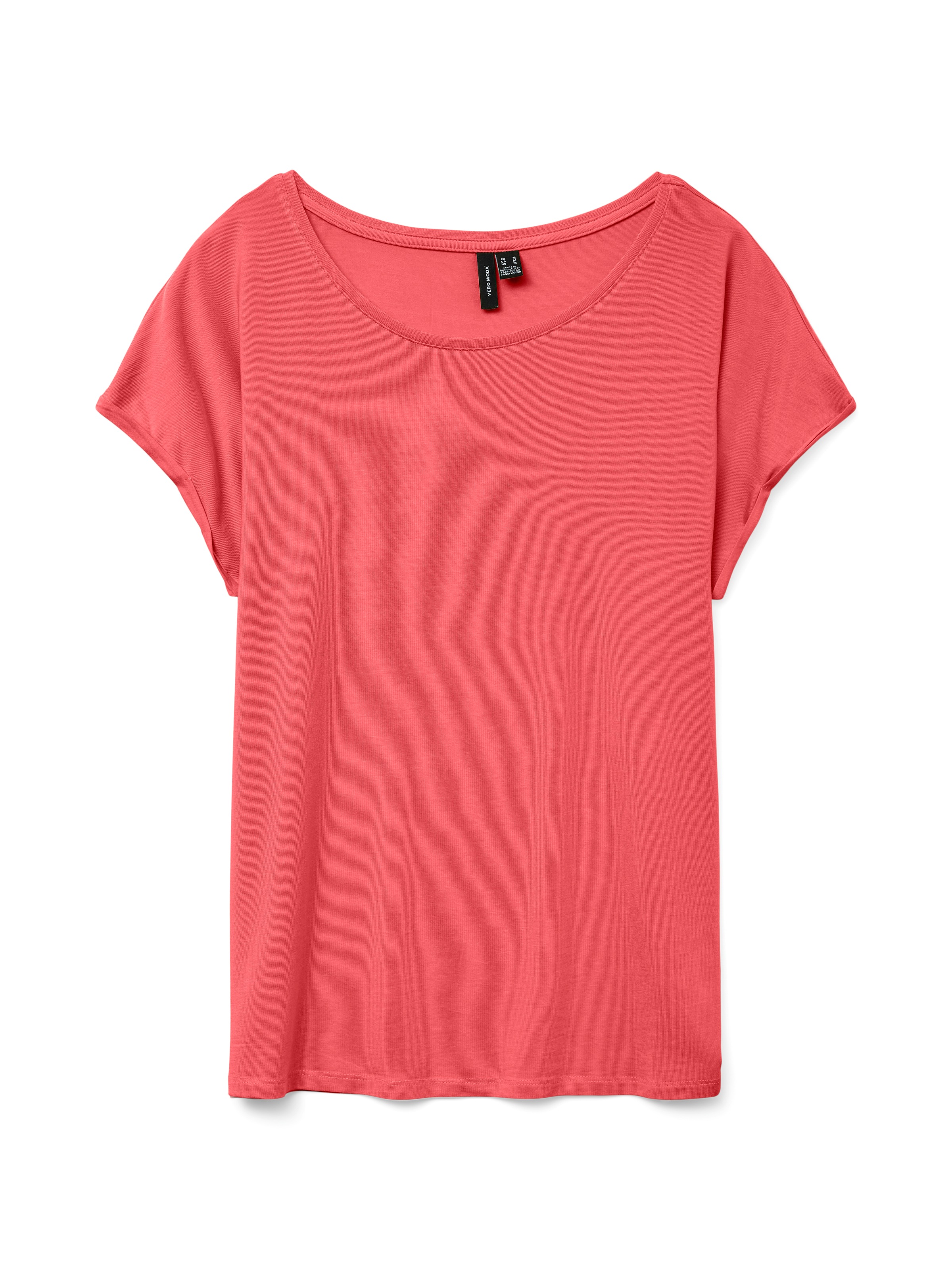 Vero Moda Rundhalsshirt "VMAVA PLAIN SS TOP GAJRS NOOS" günstig online kaufen