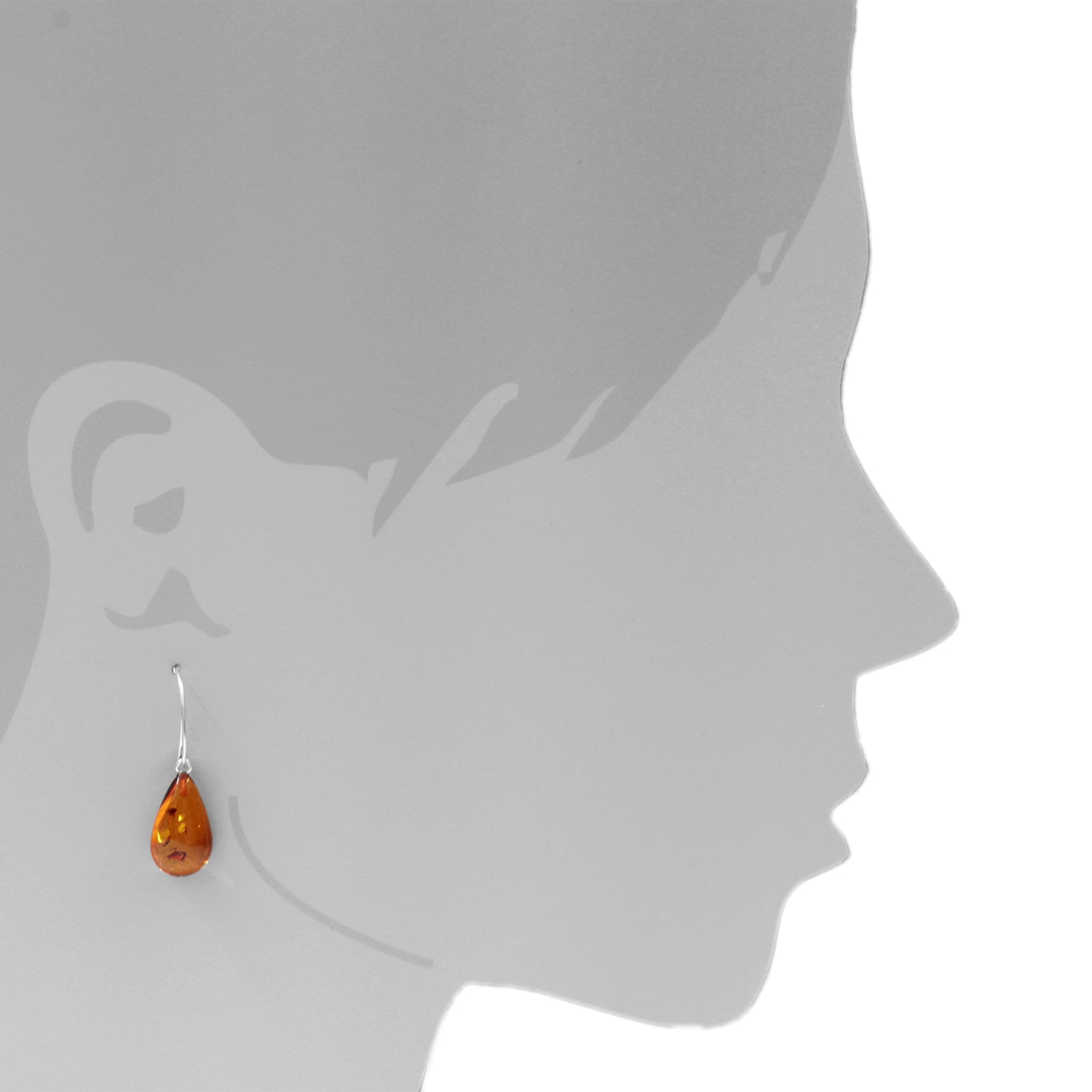 OSTSEE-SCHMUCK Paar Ohrhänger »Ostsee-Schmuck Ohrhänger Tropfen ca. 20 x 12 mm«, (2 tlg.)