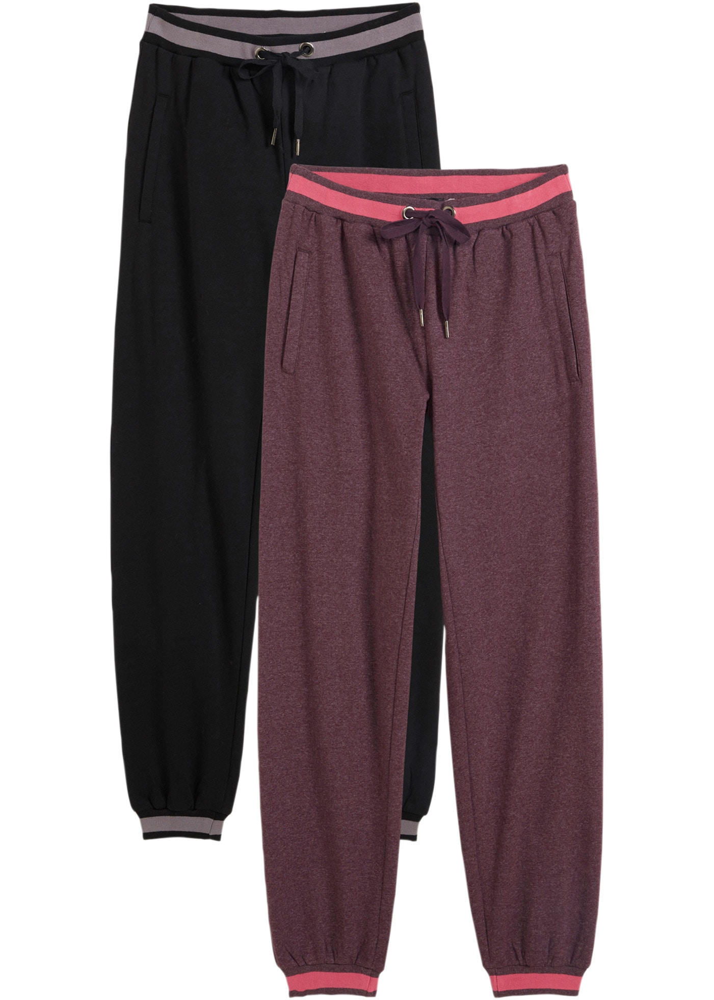 bonprix Sweathose "Sweathose aus Baumwoll-Mix, 2er Pack" Sweathose aus Baum günstig online kaufen