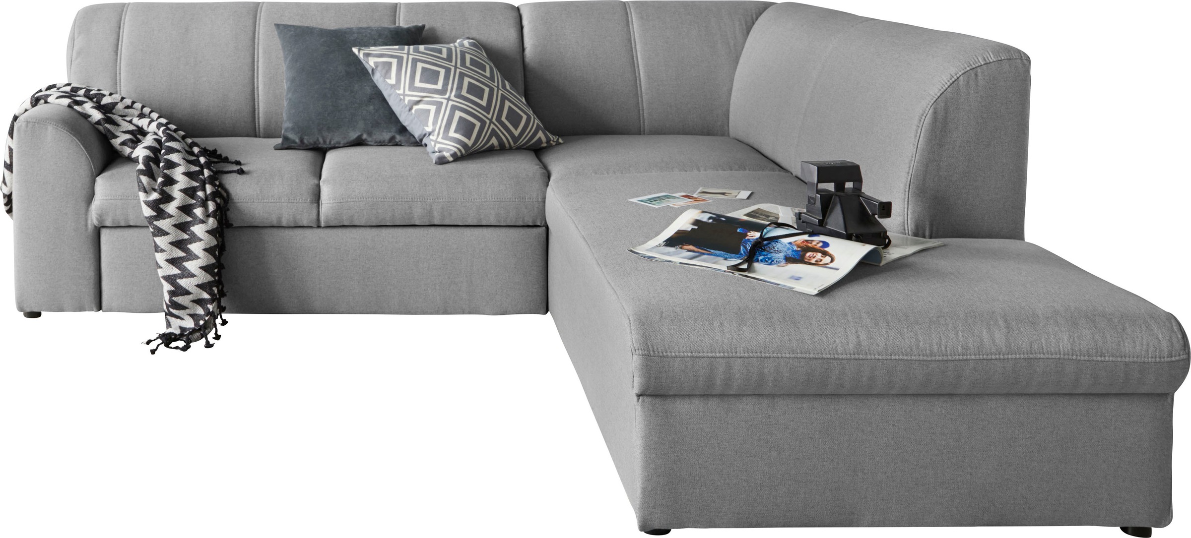DOMO collection Ecksofa "Topper zeitlos elegant, kompakte Stellmaße, OTTOs günstig online kaufen