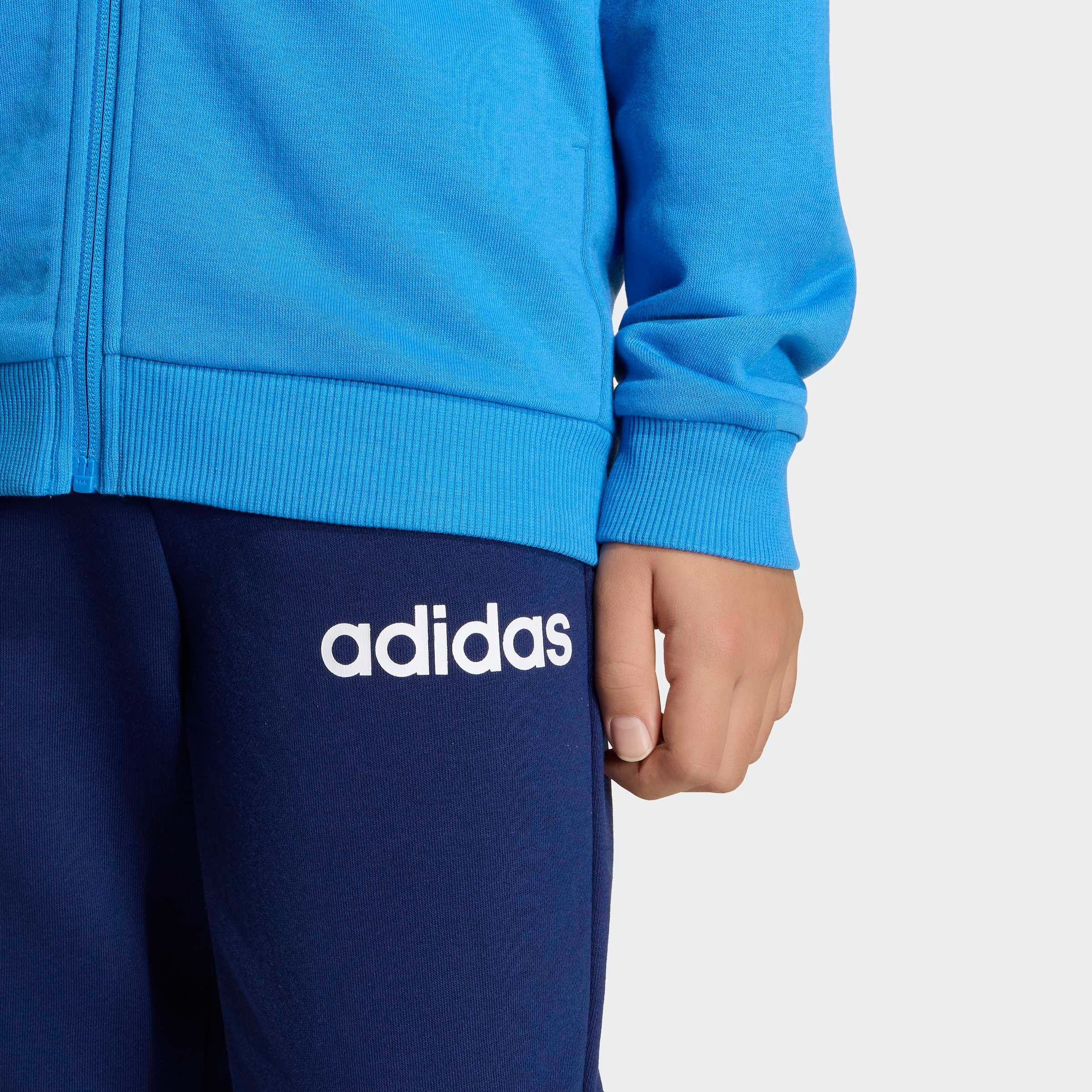 adidas Sportswear Trainingsanzug »ESSENTIALS KINDER« 2 tlg. zweiteilig, aus Baumwolle und Polyester, weiches French Terry