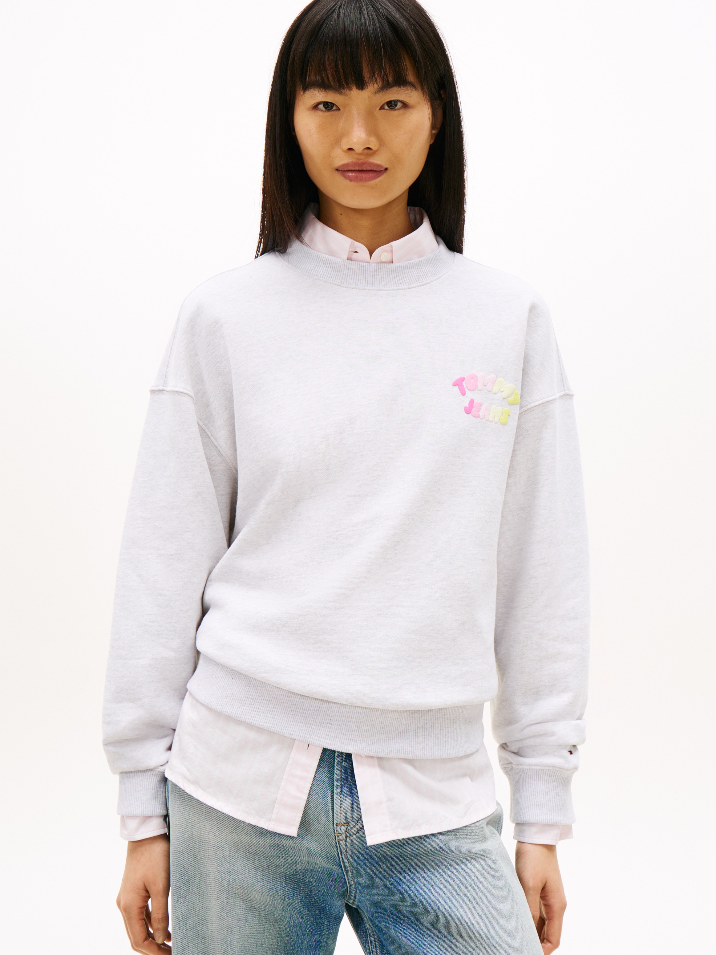Tommy Jeans Sweatshirt "TJW BXY COLOR BUBBLE CREW EXT" günstig online kaufen