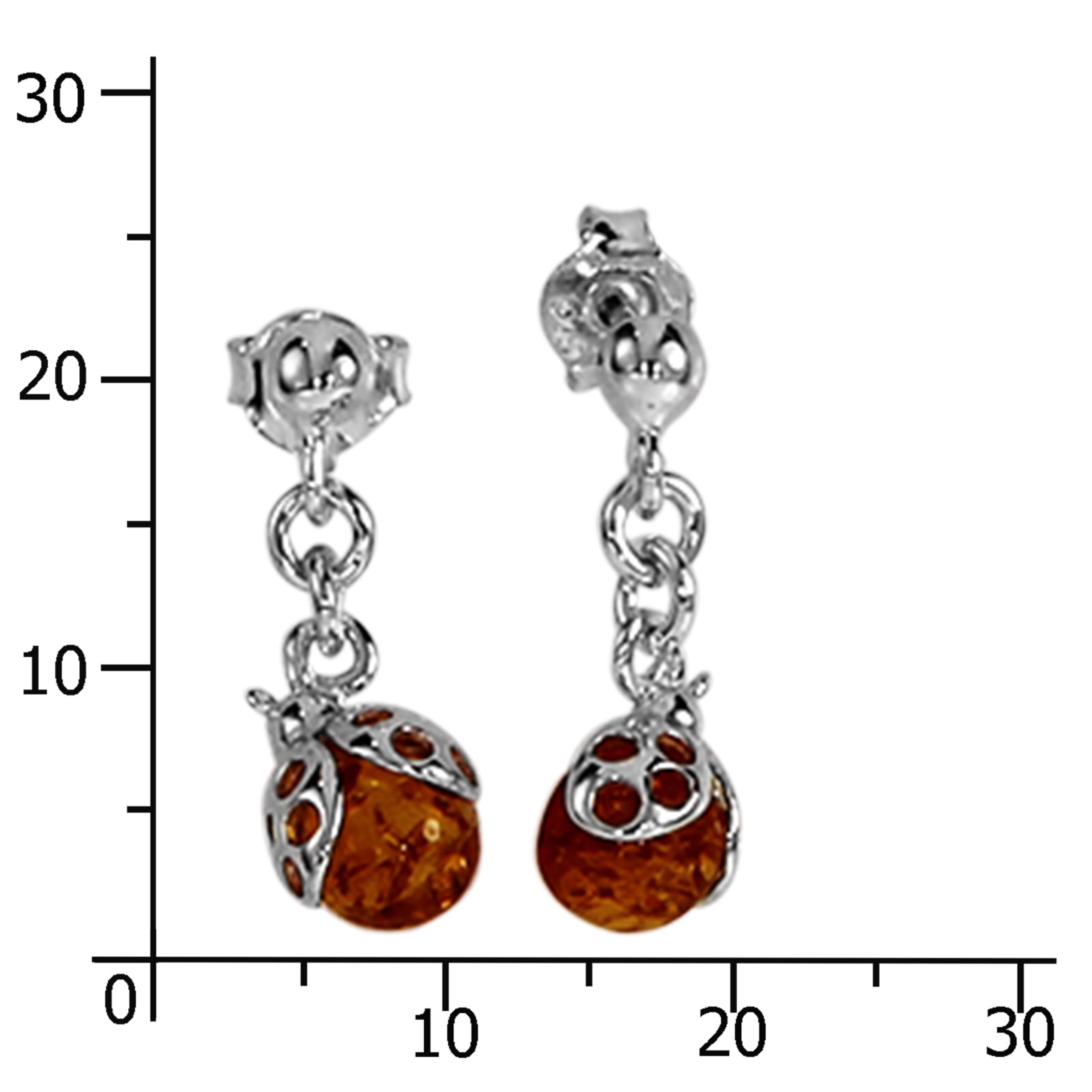 OSTSEE-SCHMUCK Paar Ohrhänger »Ostsee-Schmuck Ohrhänger Marienkäfer Ohrhänger Marienkäfer«, (2 tlg.)
