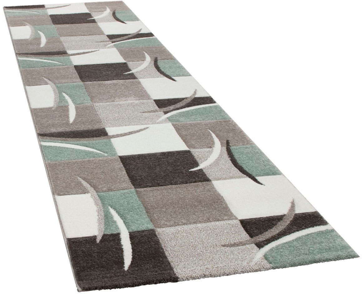 Paco Home Läufer »Lara 235«, rechteckig, 16 mm Höhe, Teppich-Läufer, modernes Design, Pastell-Farben, mit Konturenschnitt