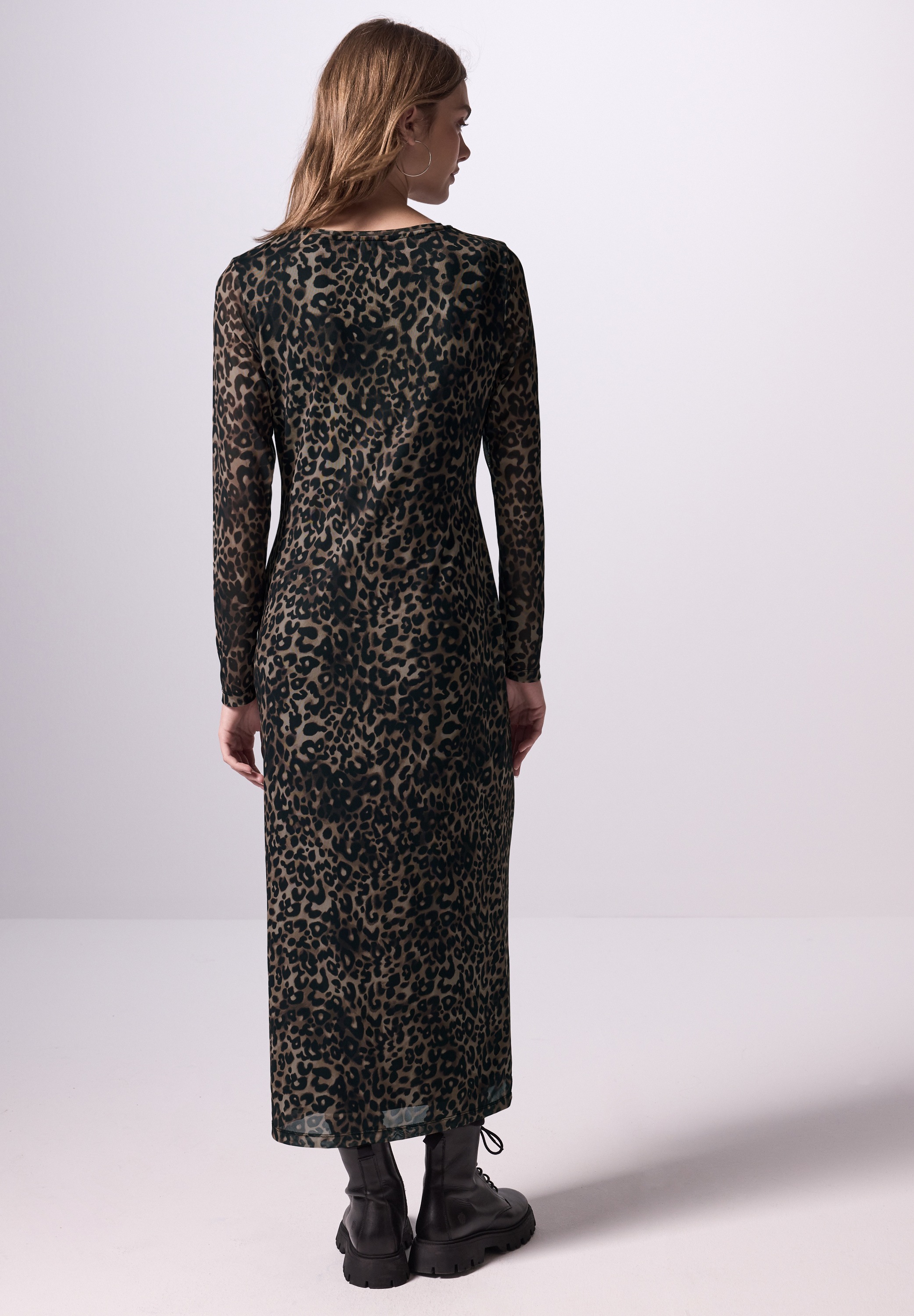 STREET ONE STUDIO Maxikleid, mit Leo-Muster