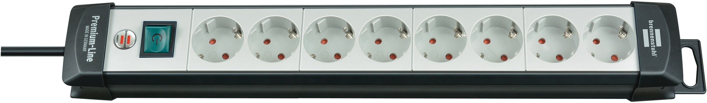 BRENNENSTUHL Steckdosenleiste "Premium-Line", 3m, schwarz, Werkstatt, Steckdosenleisten, mit Schalter