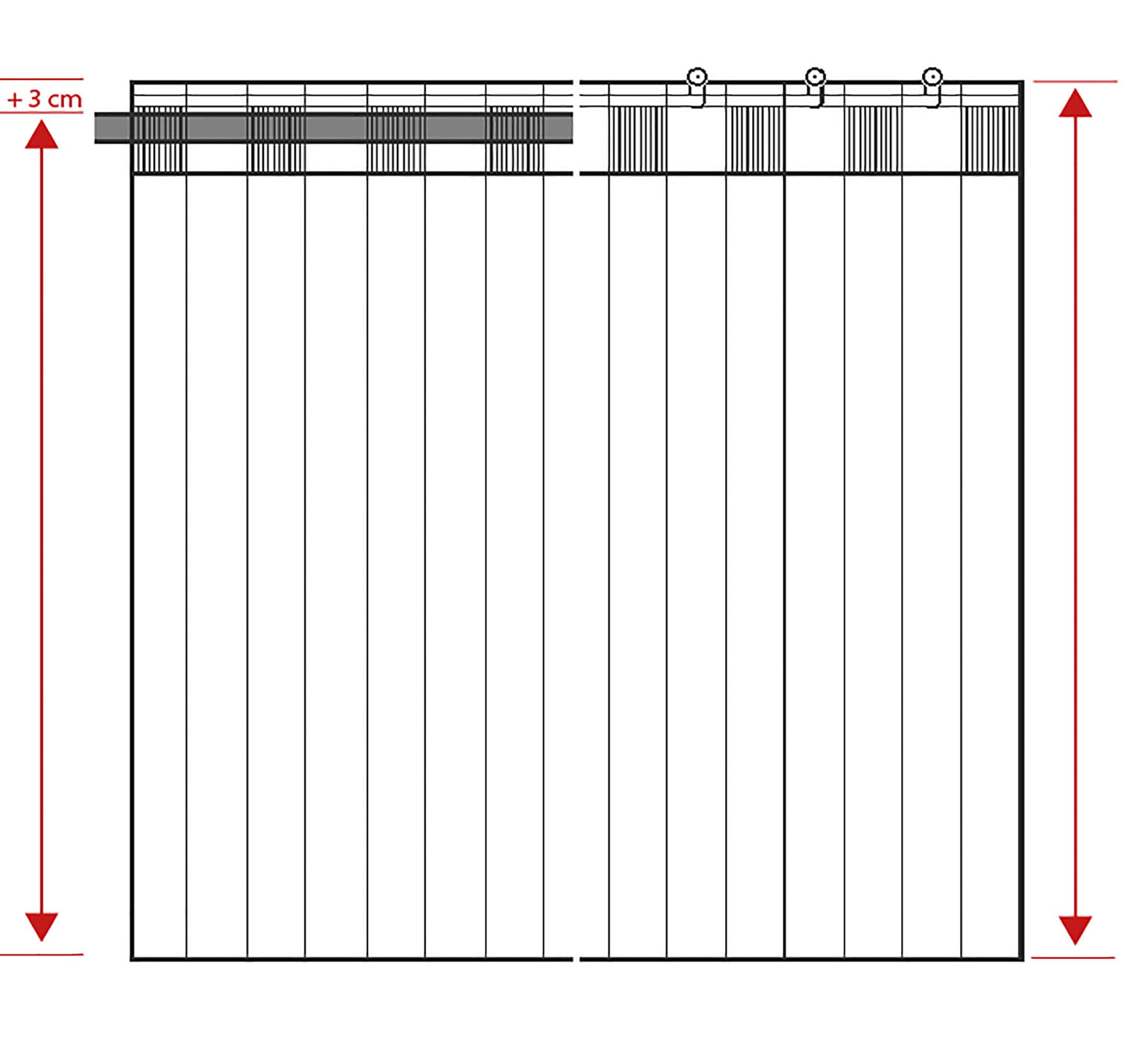 Neutex for you! Vorhang »Portis«, (1 St.), HxB: 245x140, Schal mit verdeckten  Schlaufen | BAUR