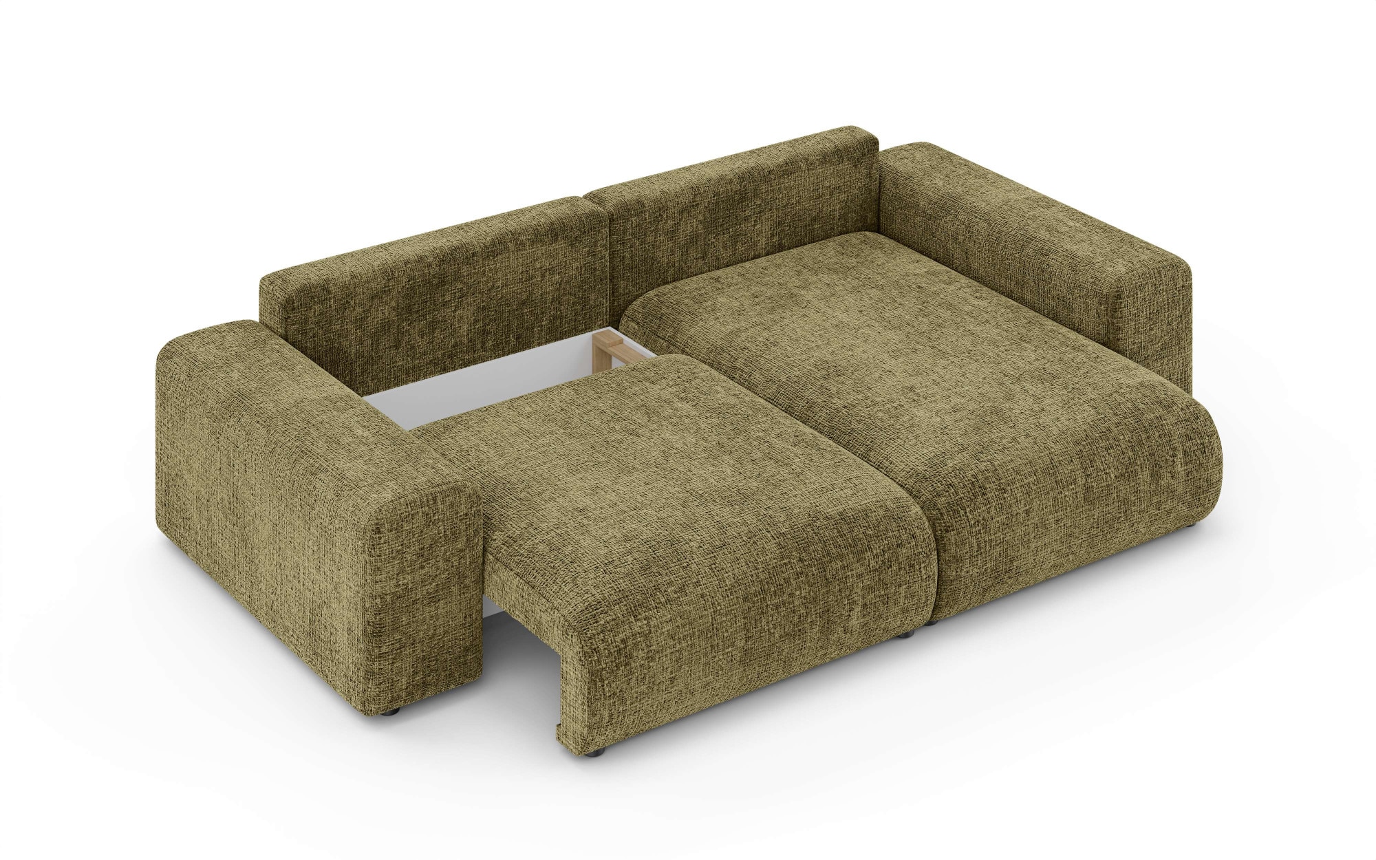 Home affaire Ecksofa »LAKESIDE mit Bettfunktion und Bettkasten, B/T/H 257/166/84 cm«, L-Form, Recamiere beidseitig montierbar, mit Wellenunterfederung