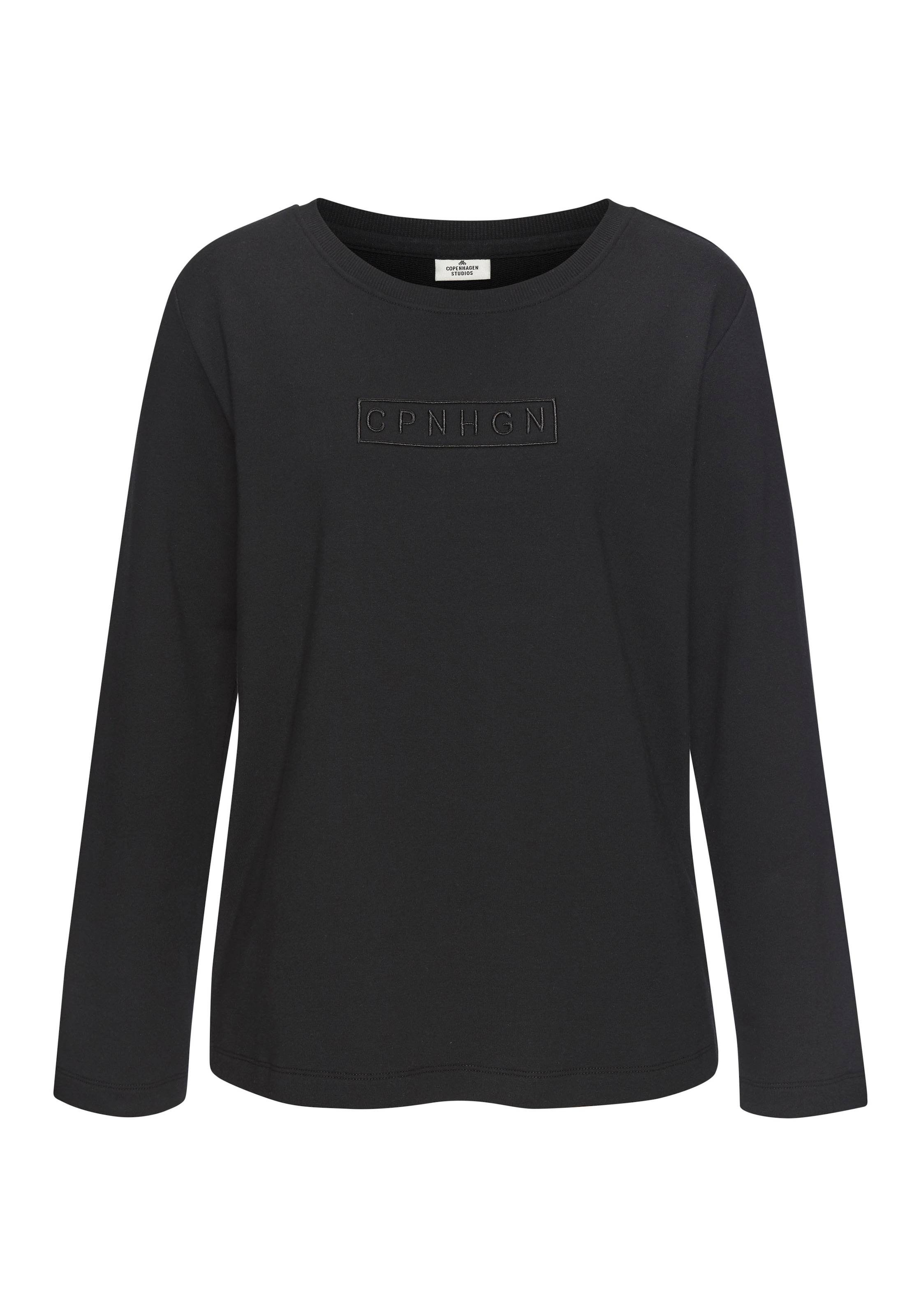 Copenhagen Studios Langarmshirt, Mit hochwertiger Logostickerei