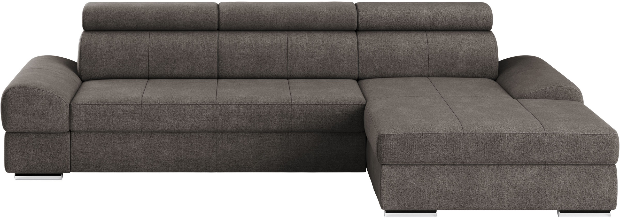 sit&more Ecksofa »Broadway L-Form«, inklusive Kopfteilverstellung, wahlweise mit Bettfunktion