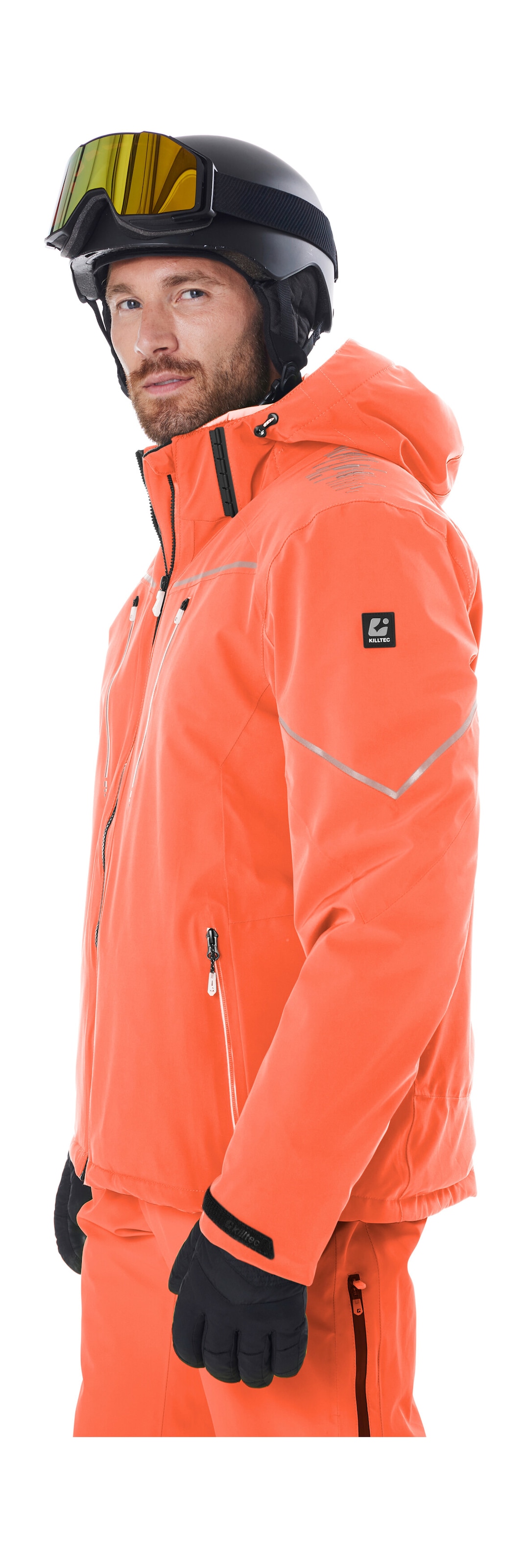 Killtec Skijacke »KSW 50 MN SKI JCKT« Herren Skijacke: wasserdicht, atmungsaktiv, 4-Wege-Stretch, Schneefang