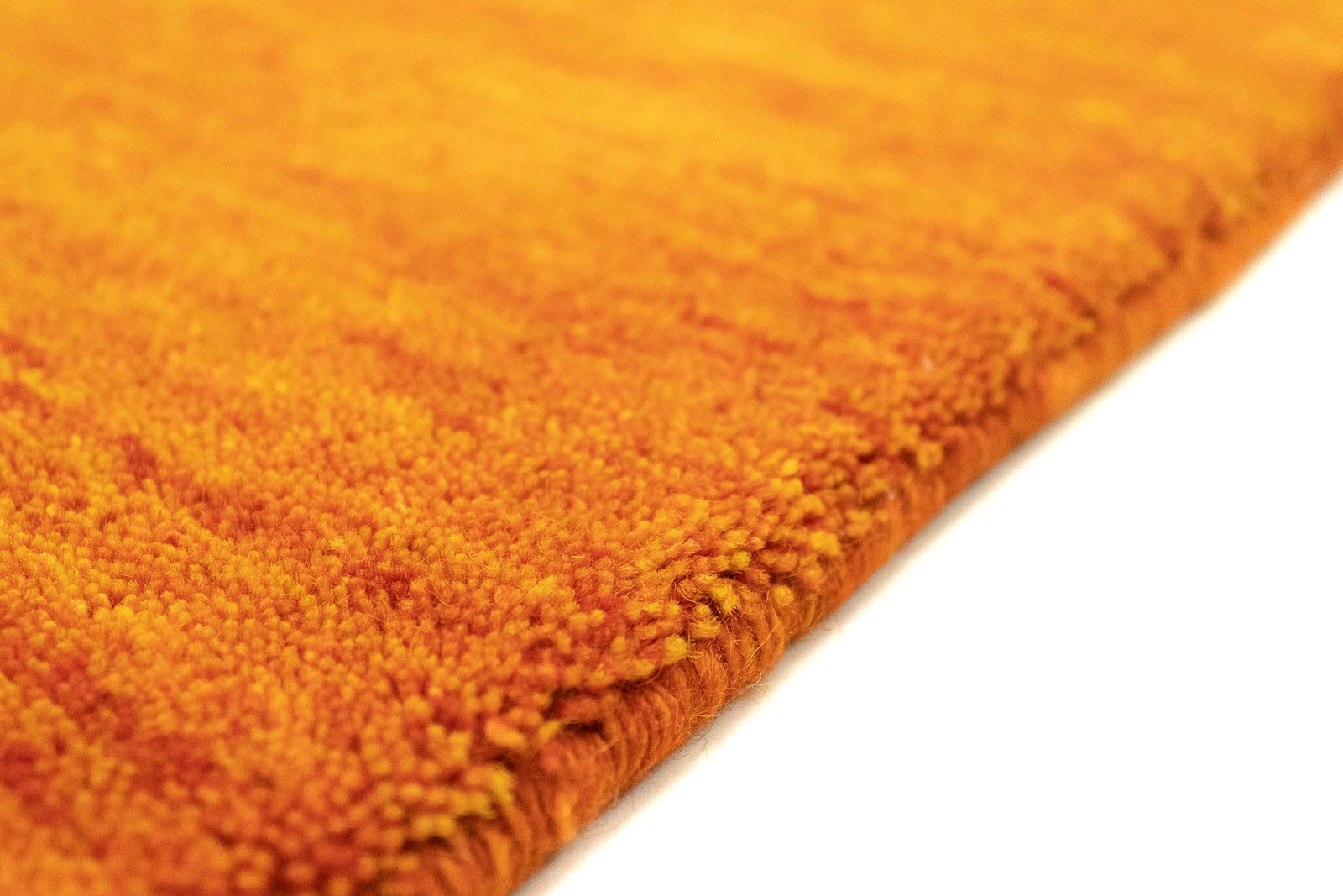 morgenland Wollteppich »Uni - Gabbeh Teppich - Softy«, rechteckig, 1,6 mm Höhe, Gabbeh Optik, Uni Farben, reine Wolle, sehr weicher Flor, Wohnzimmer