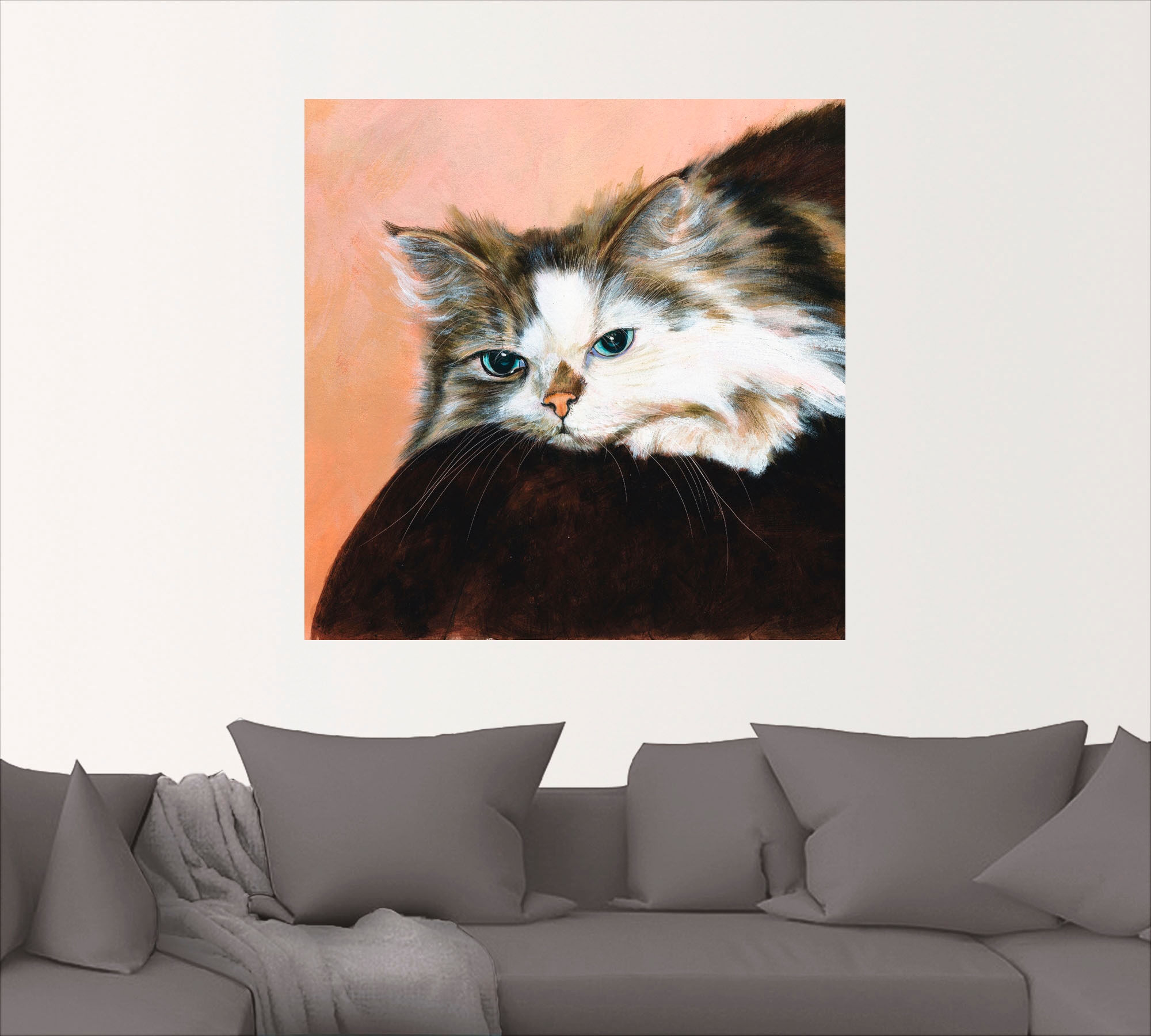 Artland Wandbild »Katzenportrait«, Haustiere, (1 St.), als Leinwandbild, Wandaufkleber oder Poster in versch. Größen