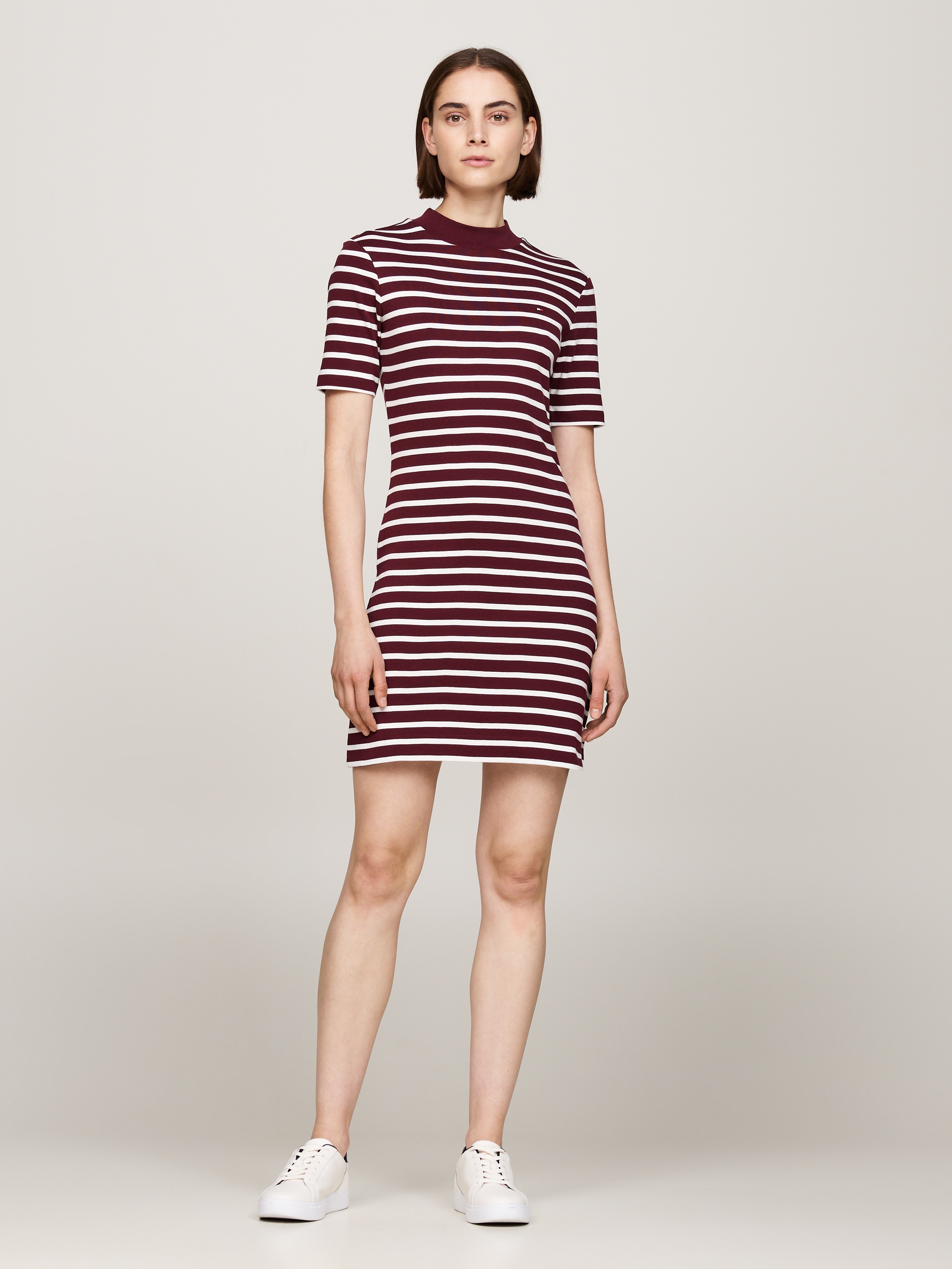 Tommy Hilfiger Shirtkleid "SLIM CODY MOCK-NK DRESS", mit Mock-neck