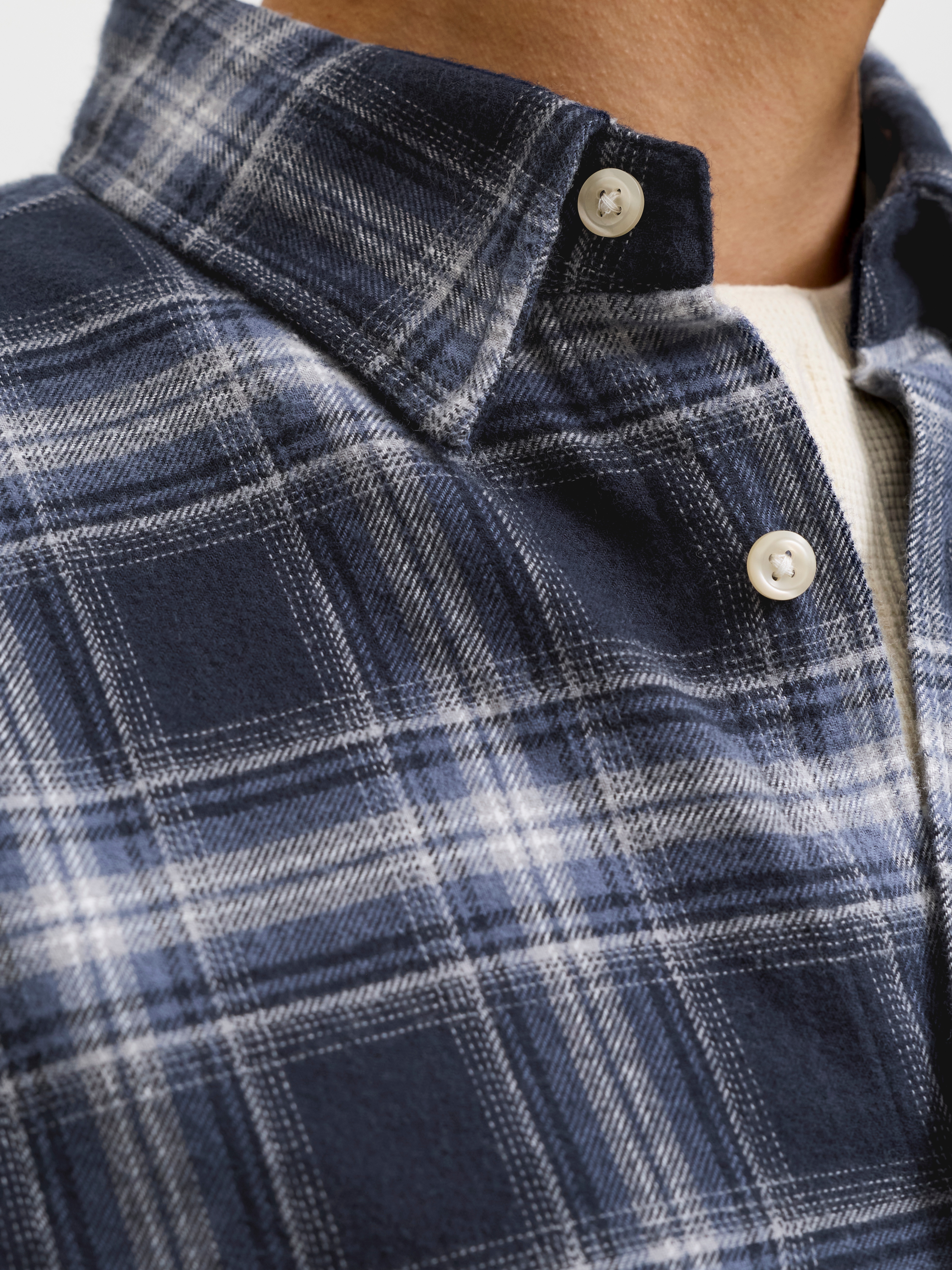 Jack & Jones PlusSize Langarmhemd "JJEFIELD CHECK SHIRT LS SN PLS" Baumwolle, relaxed fit
