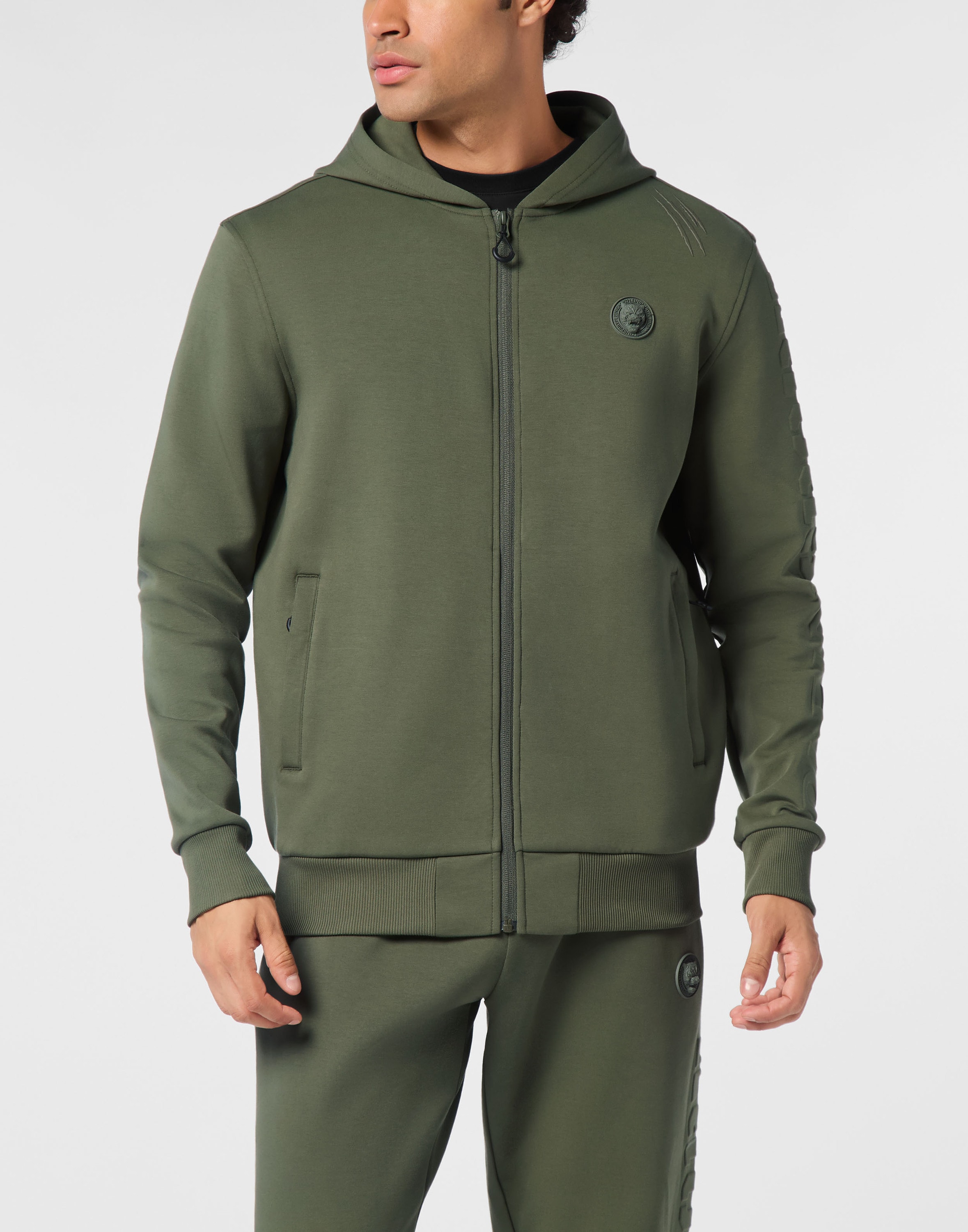 PLEIN SPORT Sweatshirt »Embossed Hoodie Sweatjacket«