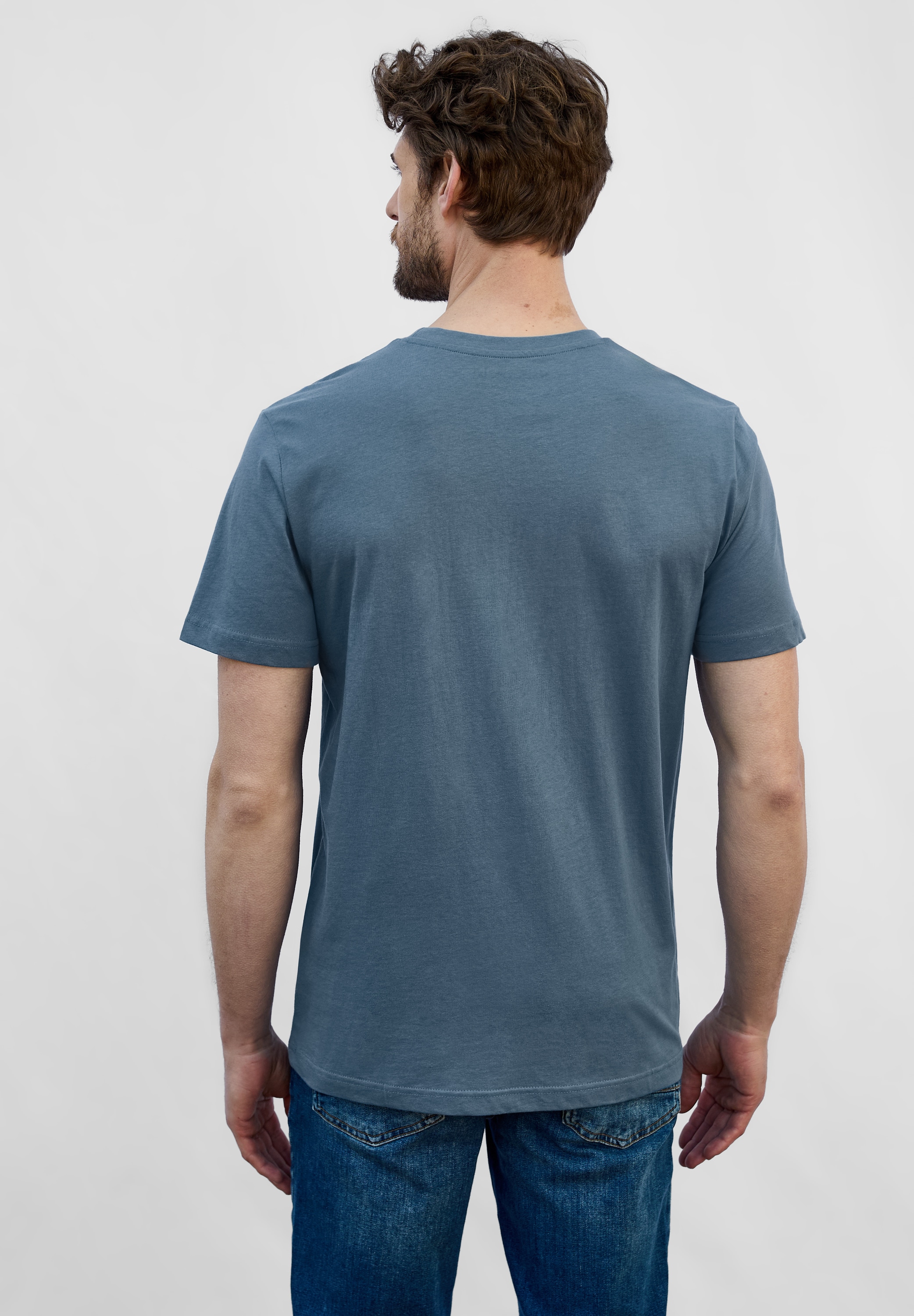 STREET ONE MEN T-Shirt, mit Rundhalsausschnitt