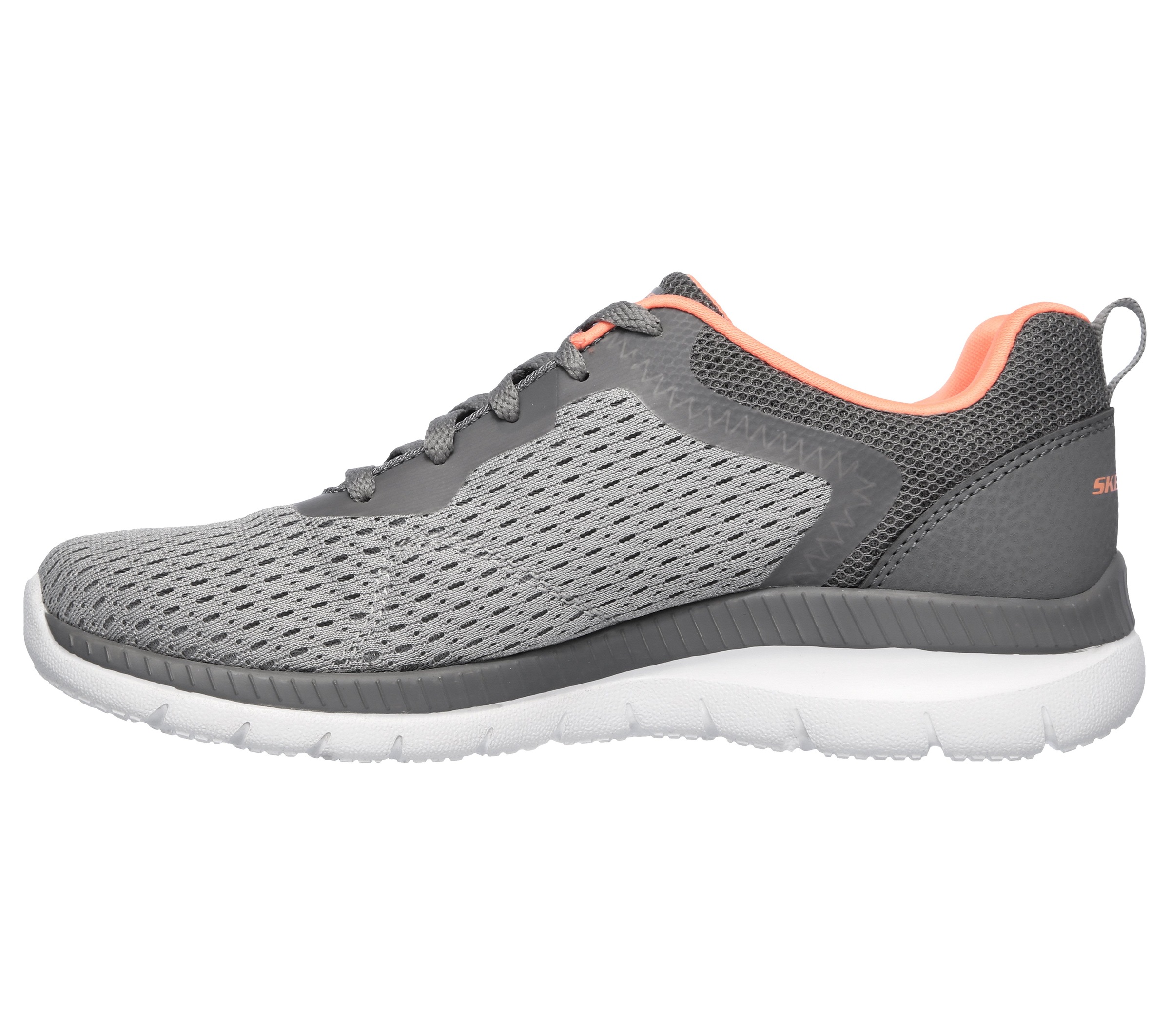 Skechers Bountiful Quick Path Damensneaker Grau Koralle 39 3