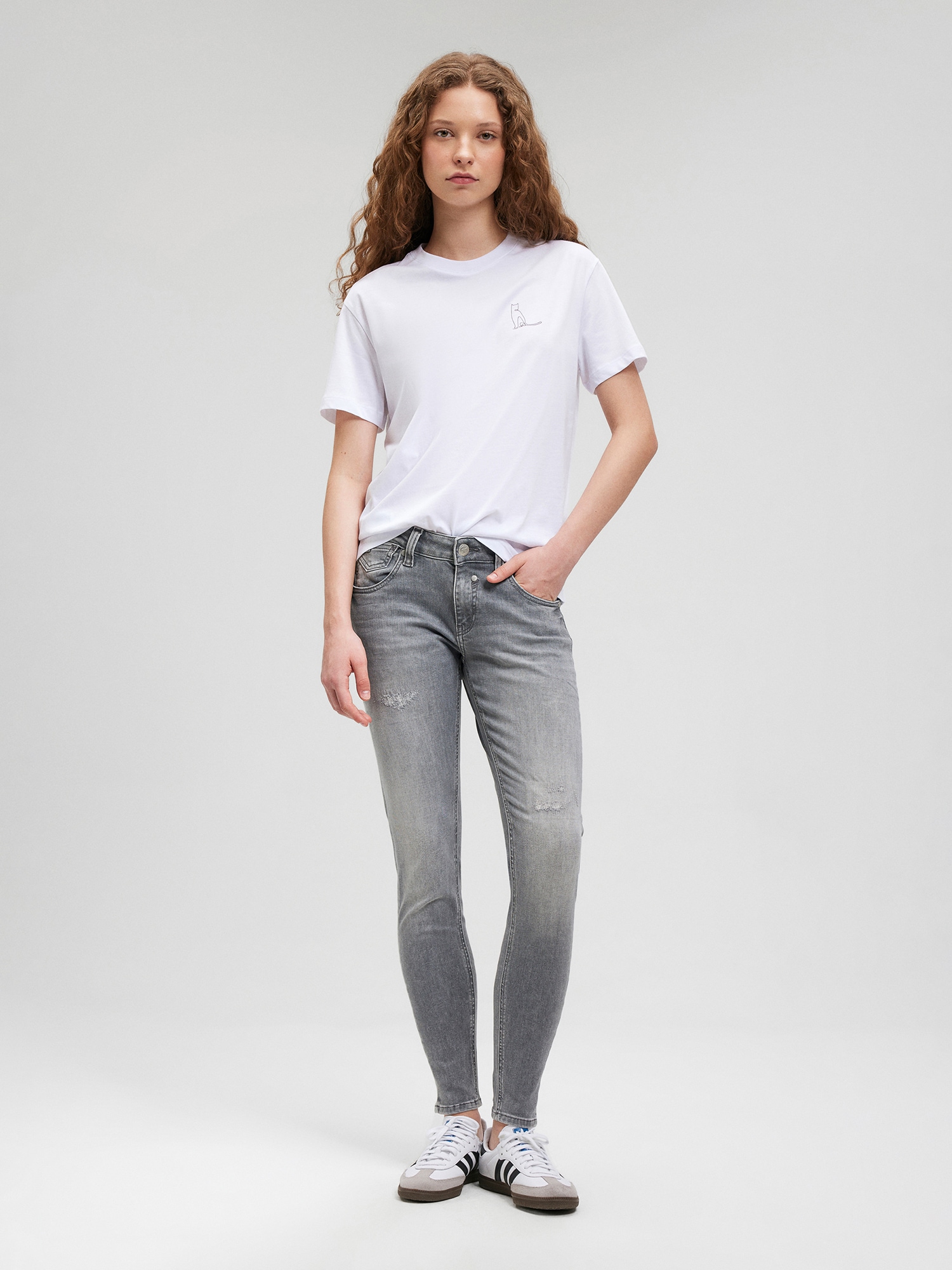 Mavi Rundhalsshirt »GRAPHIC TEES«, Katzen T-Shirt