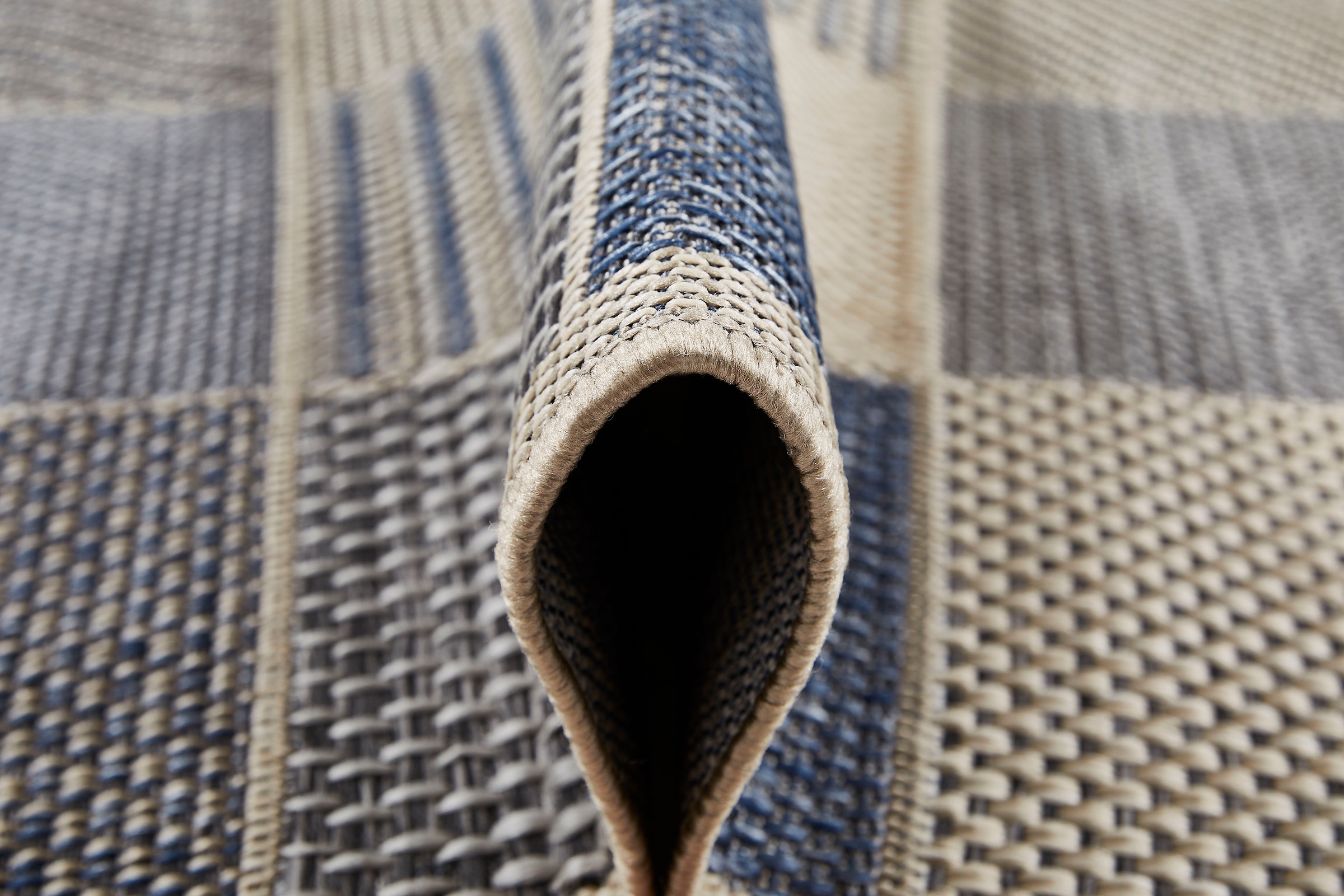 Andiamo Läufer »Clyde 2«, rechteckig, 5 mm Höhe, Flachgewebe, Patchwork Design, In- und Outdoor geeignet