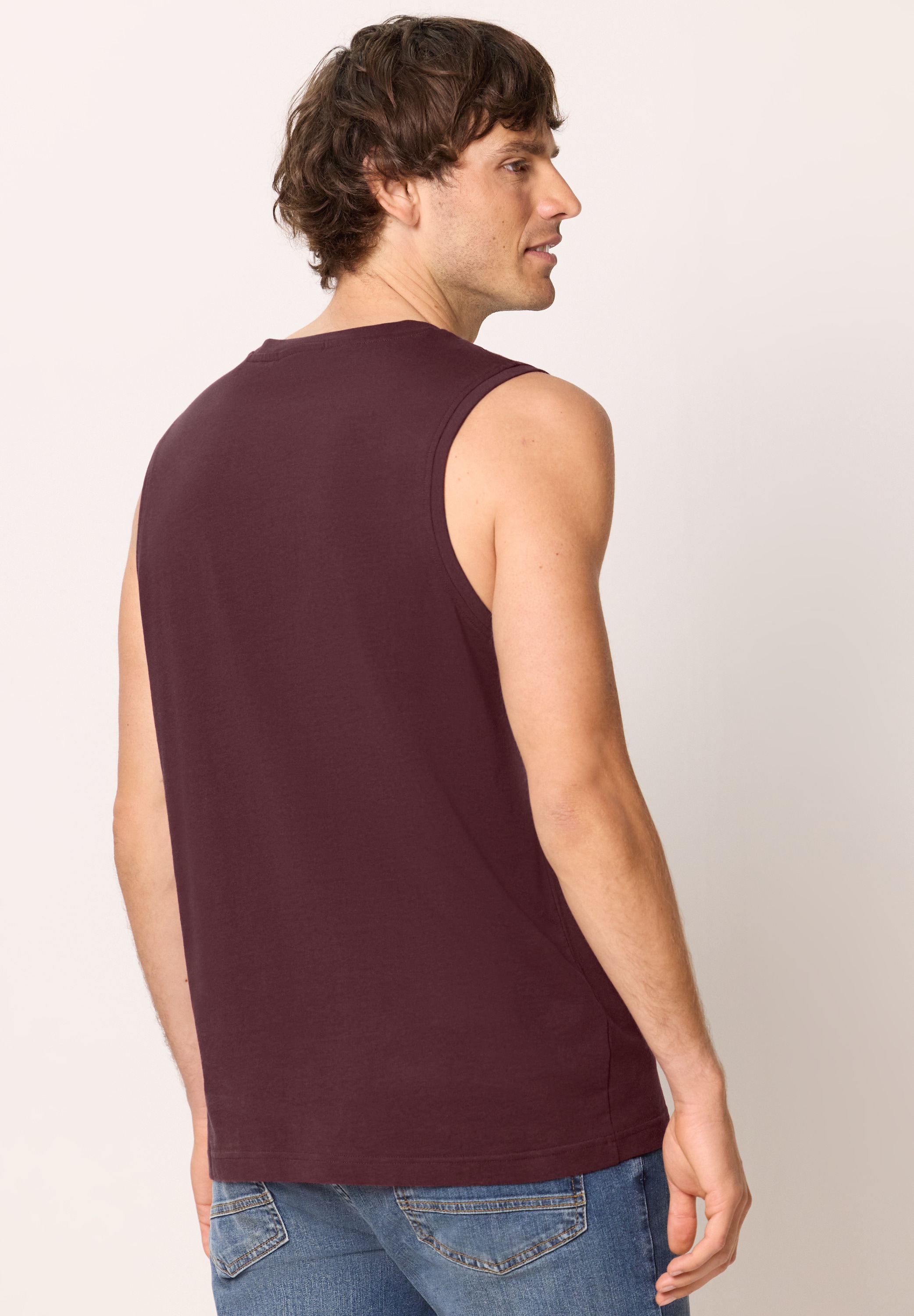 STREET ONE MEN Tanktop aus reiner Baumwolle