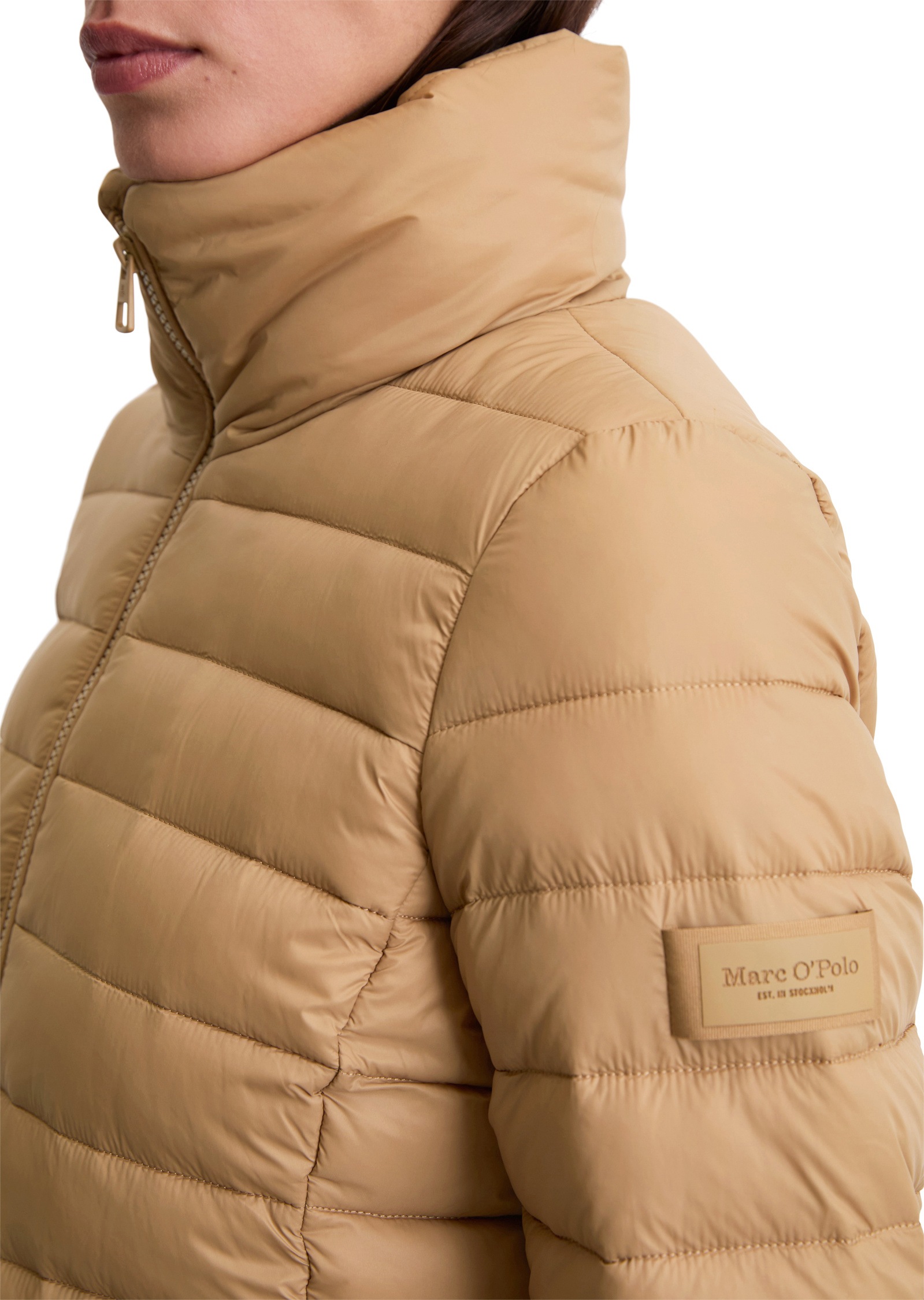 Marc O'Polo Outdoorjacke »mit recycelten Materialien«, ohne Kapuze
