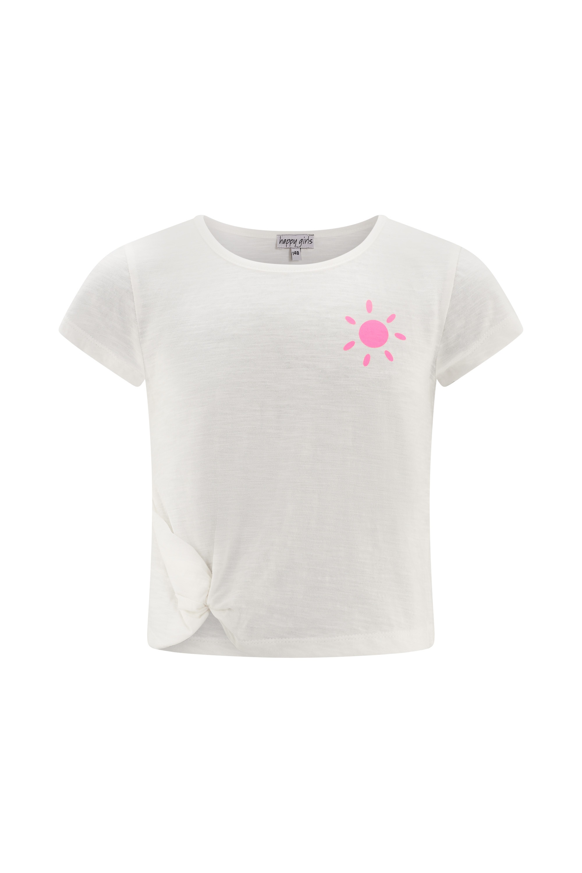 Sommerkleid HAPPY GIRLS "Shirt", Mädchen, Gr. 146, EURO-Größen, ecru, Stoff, 100% Baumwolle, normal, Kleider Sommerkleid