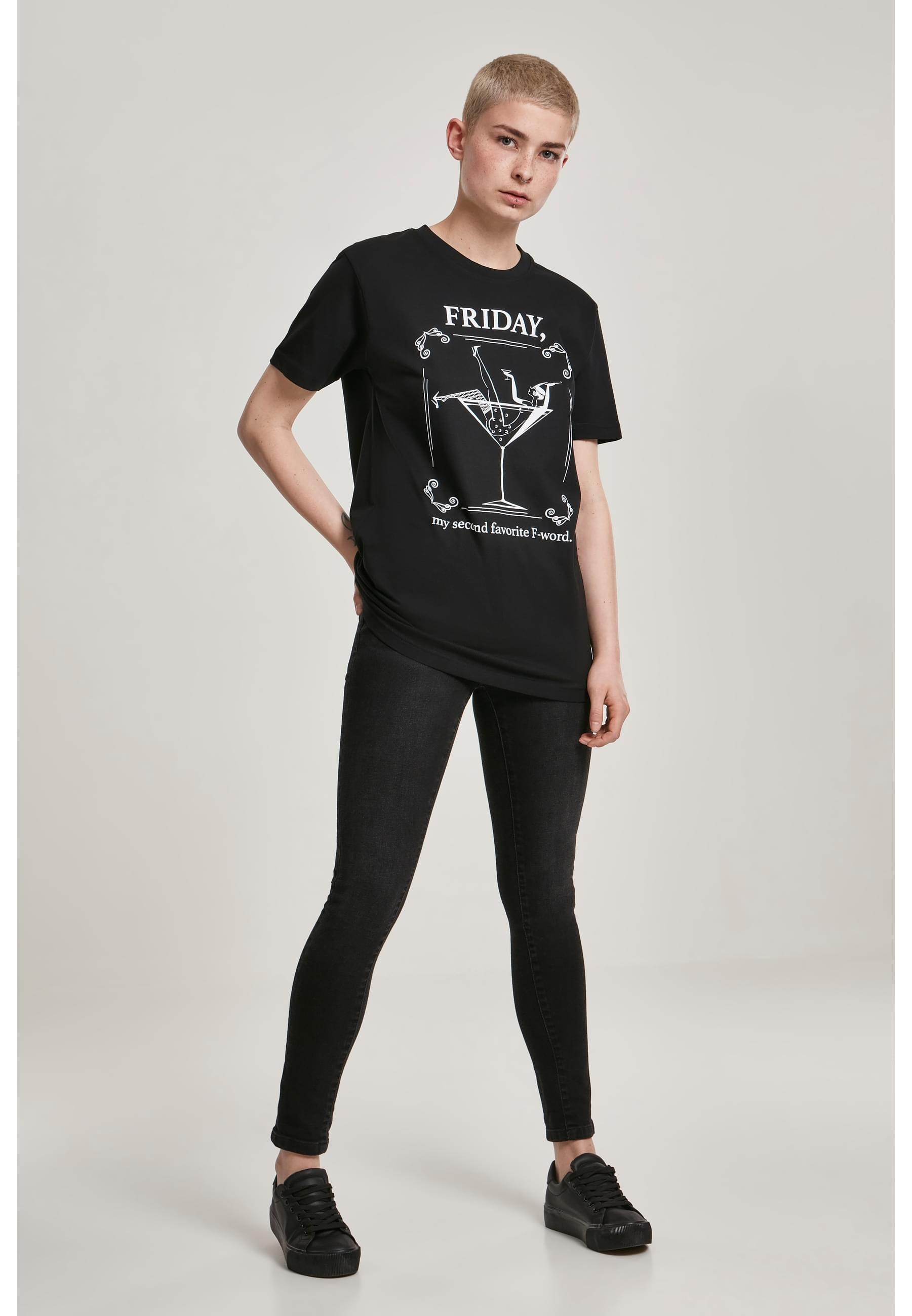 MisterTee Kurzarmshirt »MisterTee Damen Ladies F-Word Tee«, (1 tlg.)