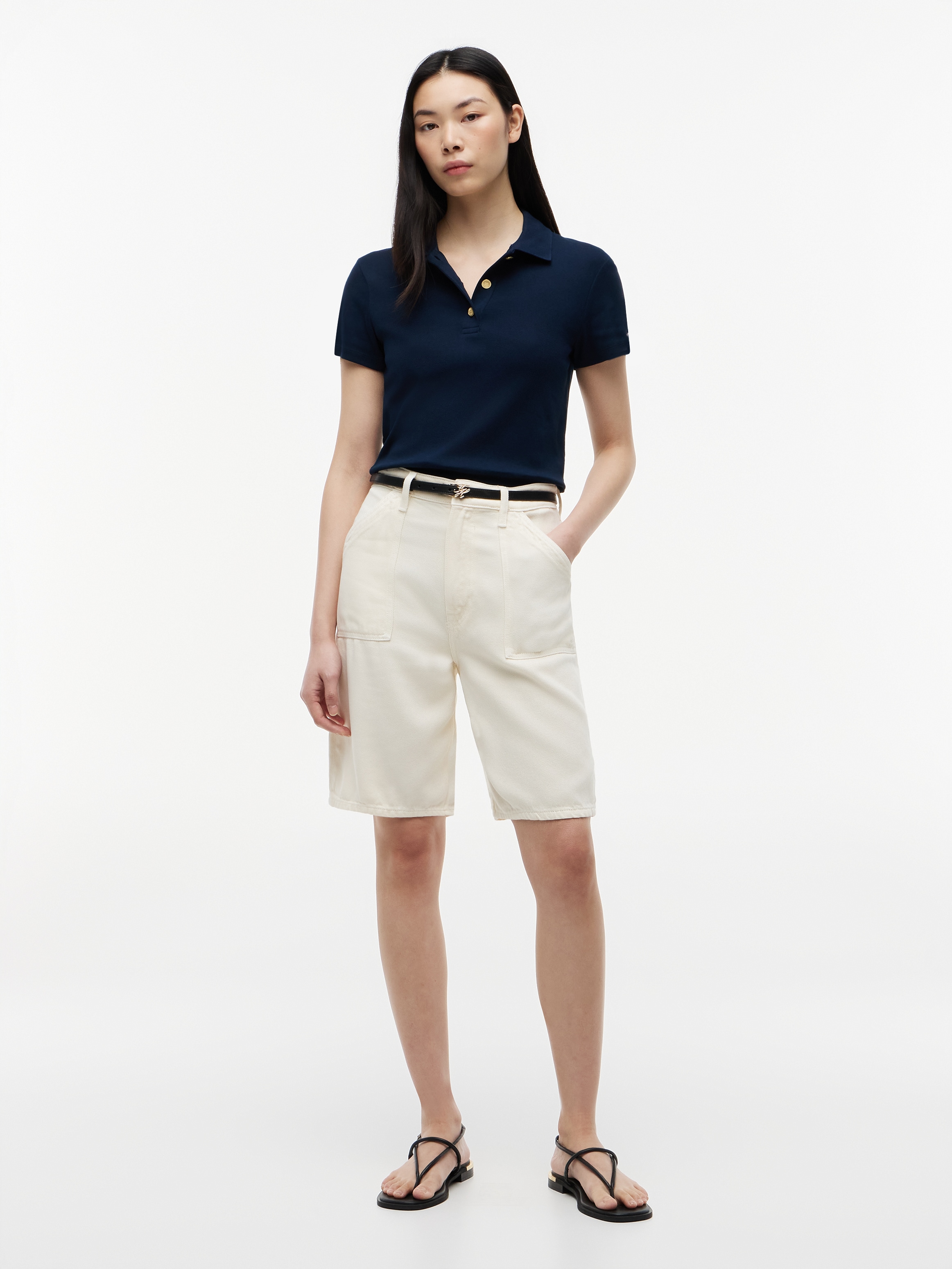 Tommy Hilfiger Poloshirt »GOLD BUTTON SLIM SS POLO«