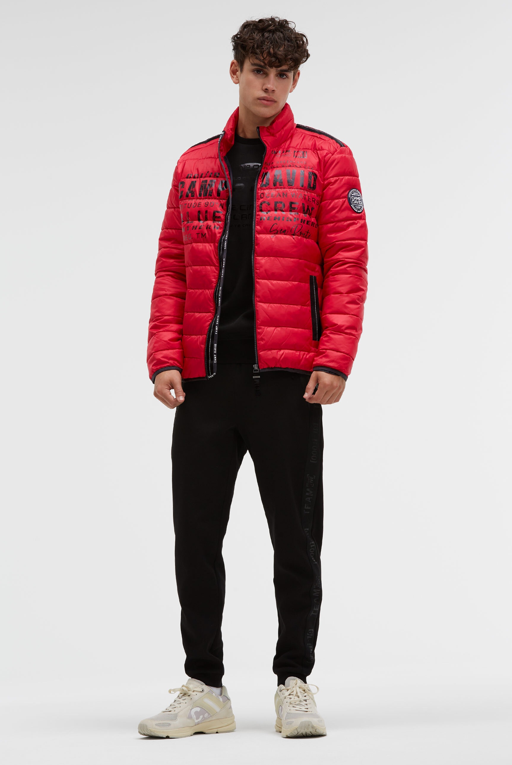 CAMP DAVID Outdoorjacke ohne Kapuze mit Windfangleiste