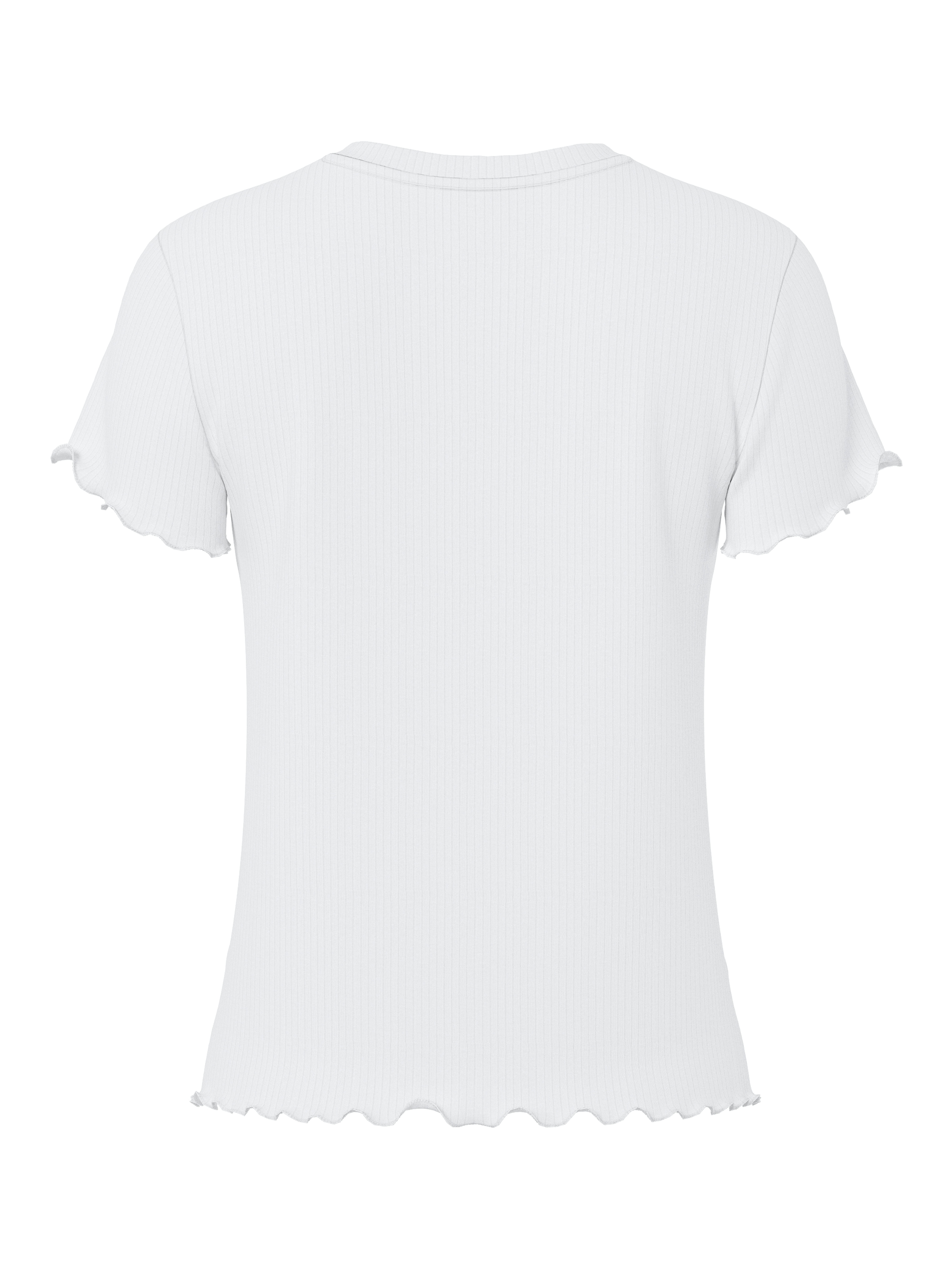 pieces Kurzarmshirt »PCNICCA SS O-NECK  TOP KAC BFD« Viskosemischung, slim fit