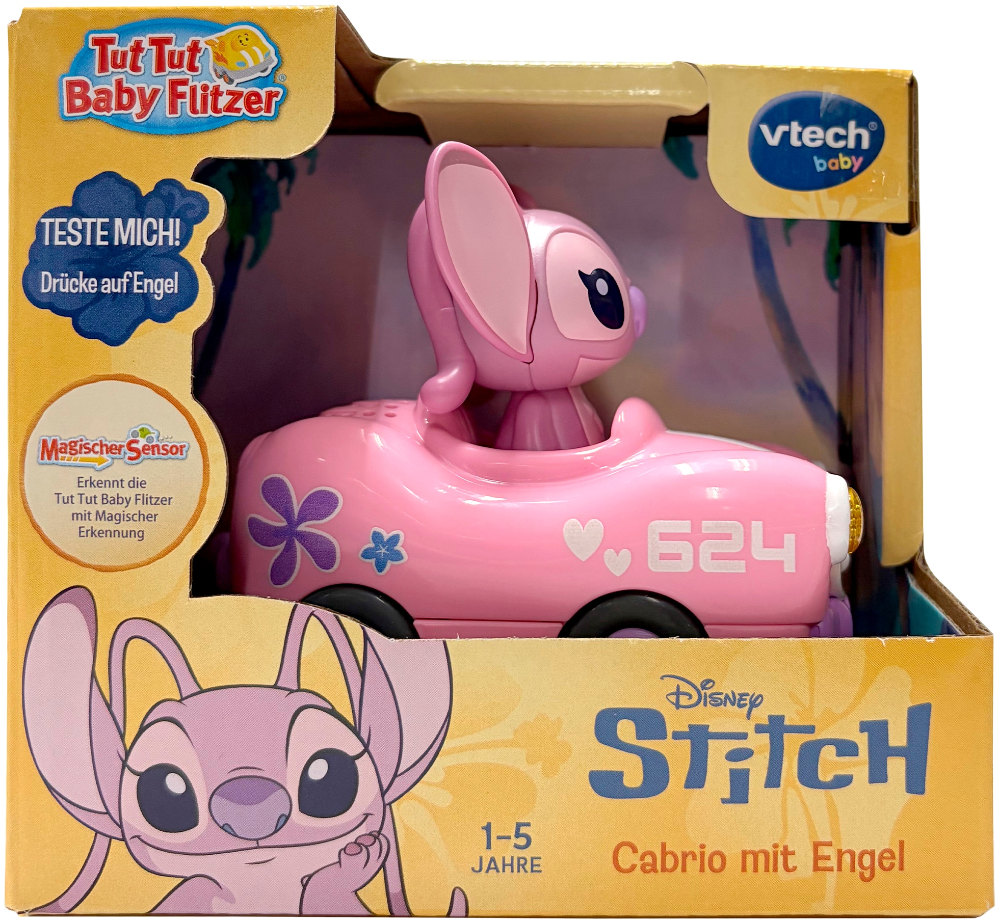 Vtech® Spielzeug-Auto »Tut Tut Baby Flitzer, Disney Stitch Cabrio mit Engel«