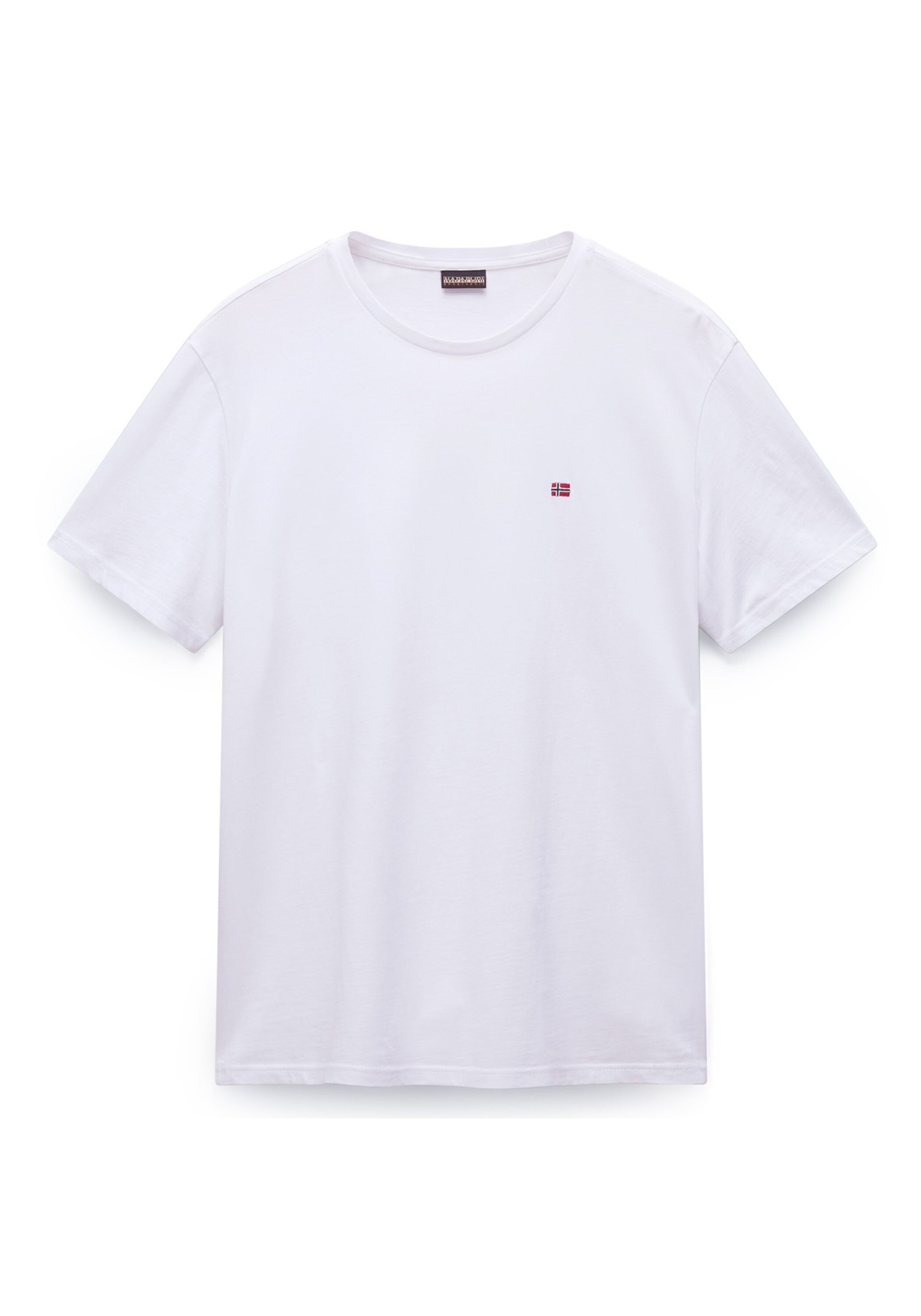 NAPAPIJRI Damen T-Shirt "T-Shirt SALIS Small Flag 1er Pack", weiß, Gr. XXXL, Obermaterial: 100% Baumwolle CO., Shirts