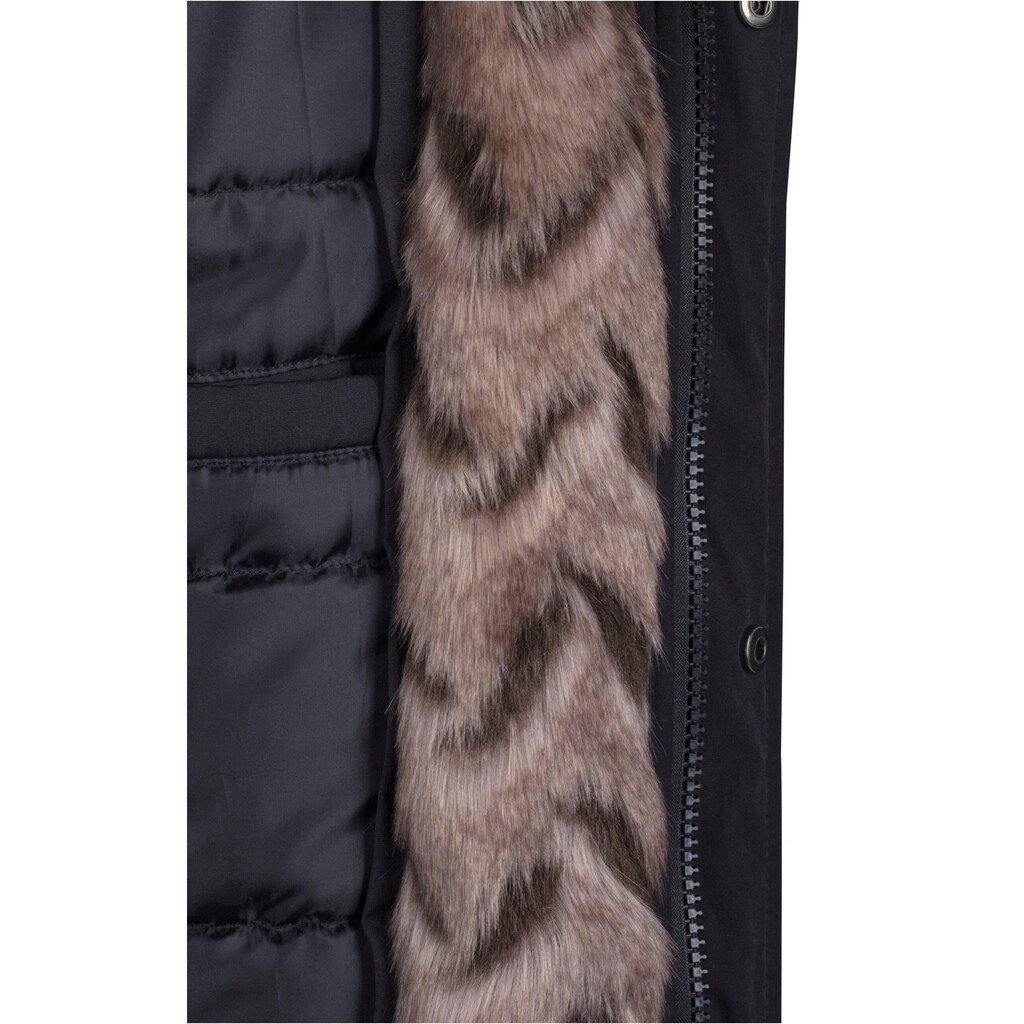 URBAN CLASSICS Wintermantel »Urban Classics Herren Hooded Faux Fur Parka«