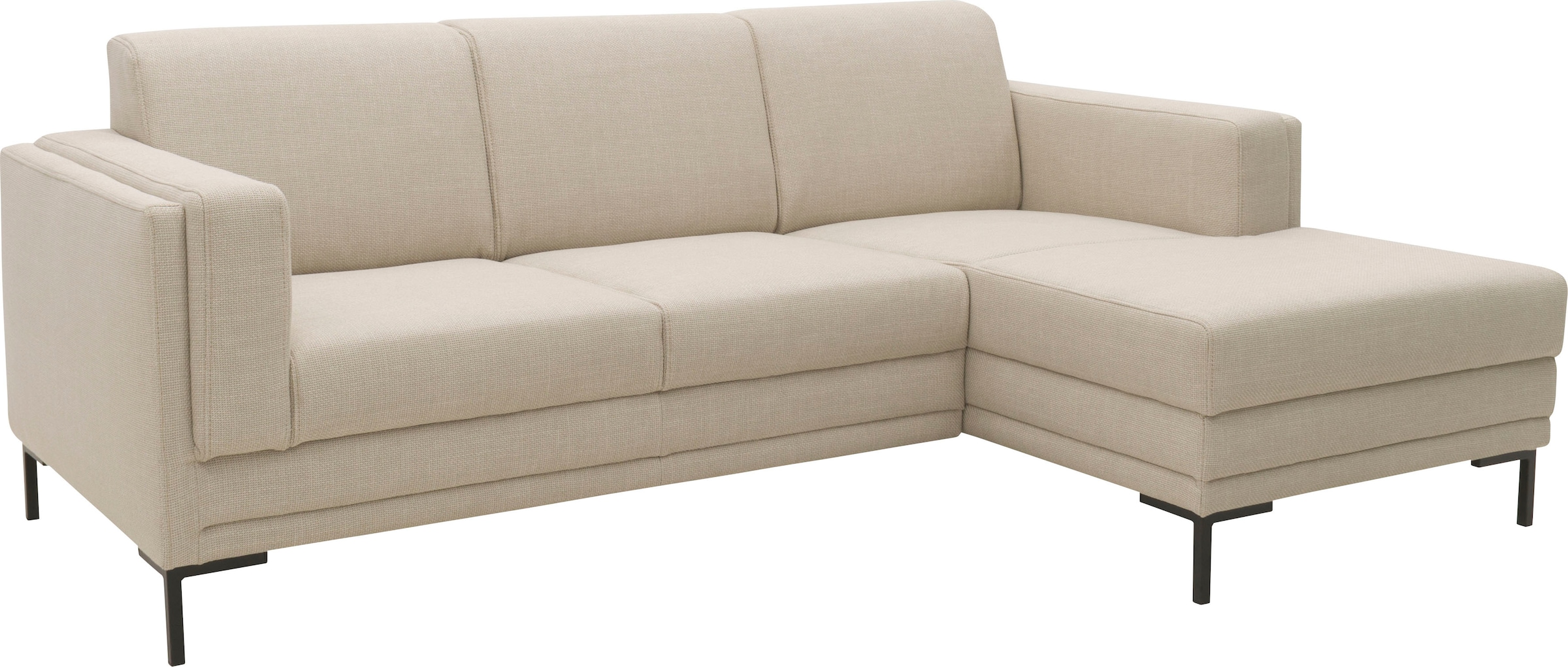 LOOKS by Wolfgang Joop Ecksofa »LOOKS VII L-Form«, klare Linien, edles Design