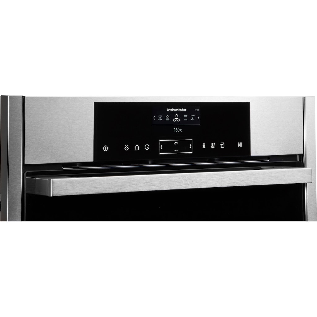 NEFF Dampfbackofen »B15FS22N0«, N 90, mit Teleskopauszug nachrüstbar, easyClean, CircoTherm® FullSteam® - Volldampf