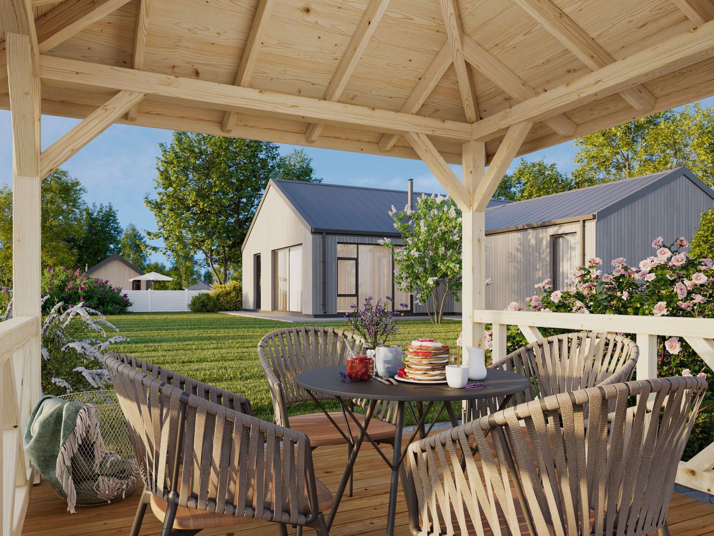 Palmako Holzpavillon »Betty« BxTxH: 386x386x323 cm