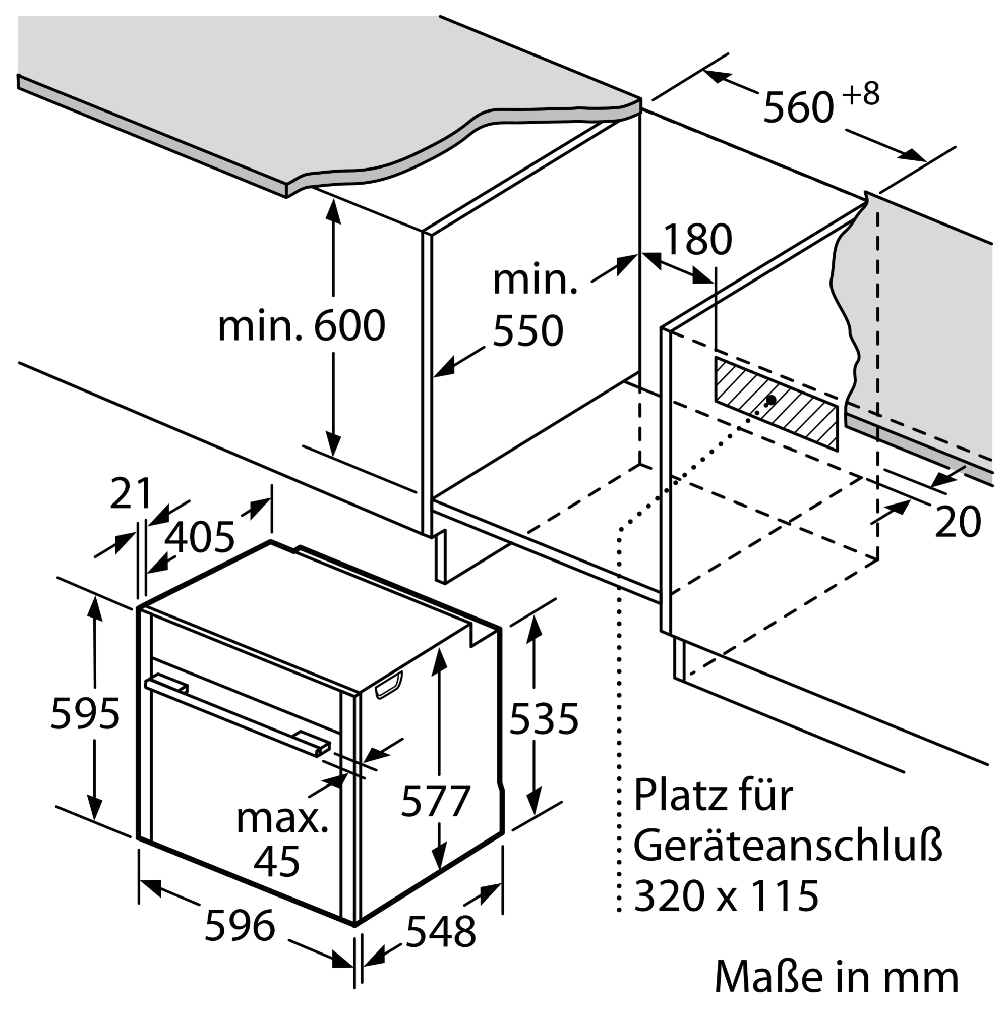 NEFF Einbaubackofen N 70 »B44CR21N0« mit Teleskopauszug nachrüstbar mit Hydrolyse