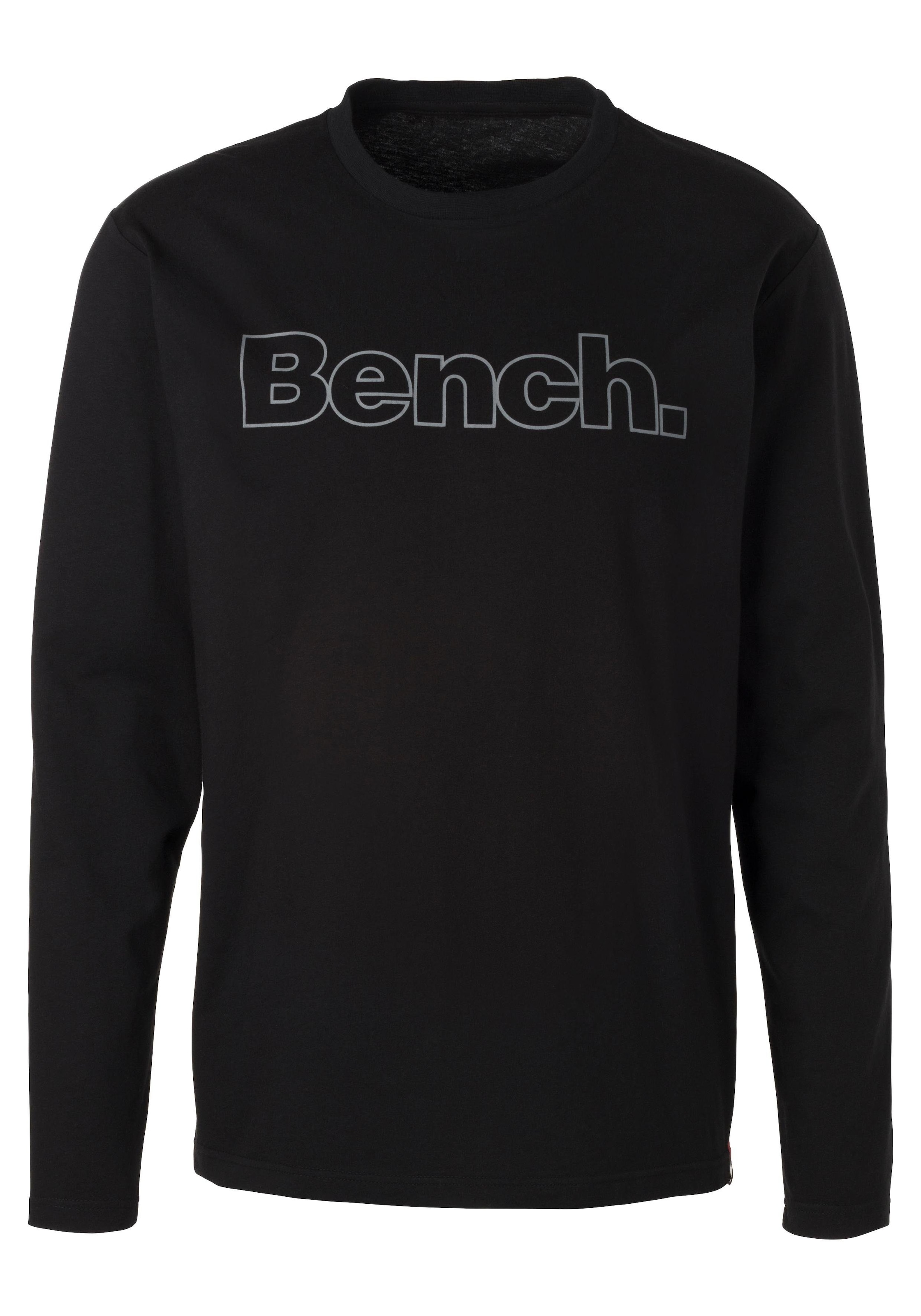 Bench. Loungewear Langarmshirt, (2 tlg.), mit Bench. Print vorn ▷ kaufen |  BAUR