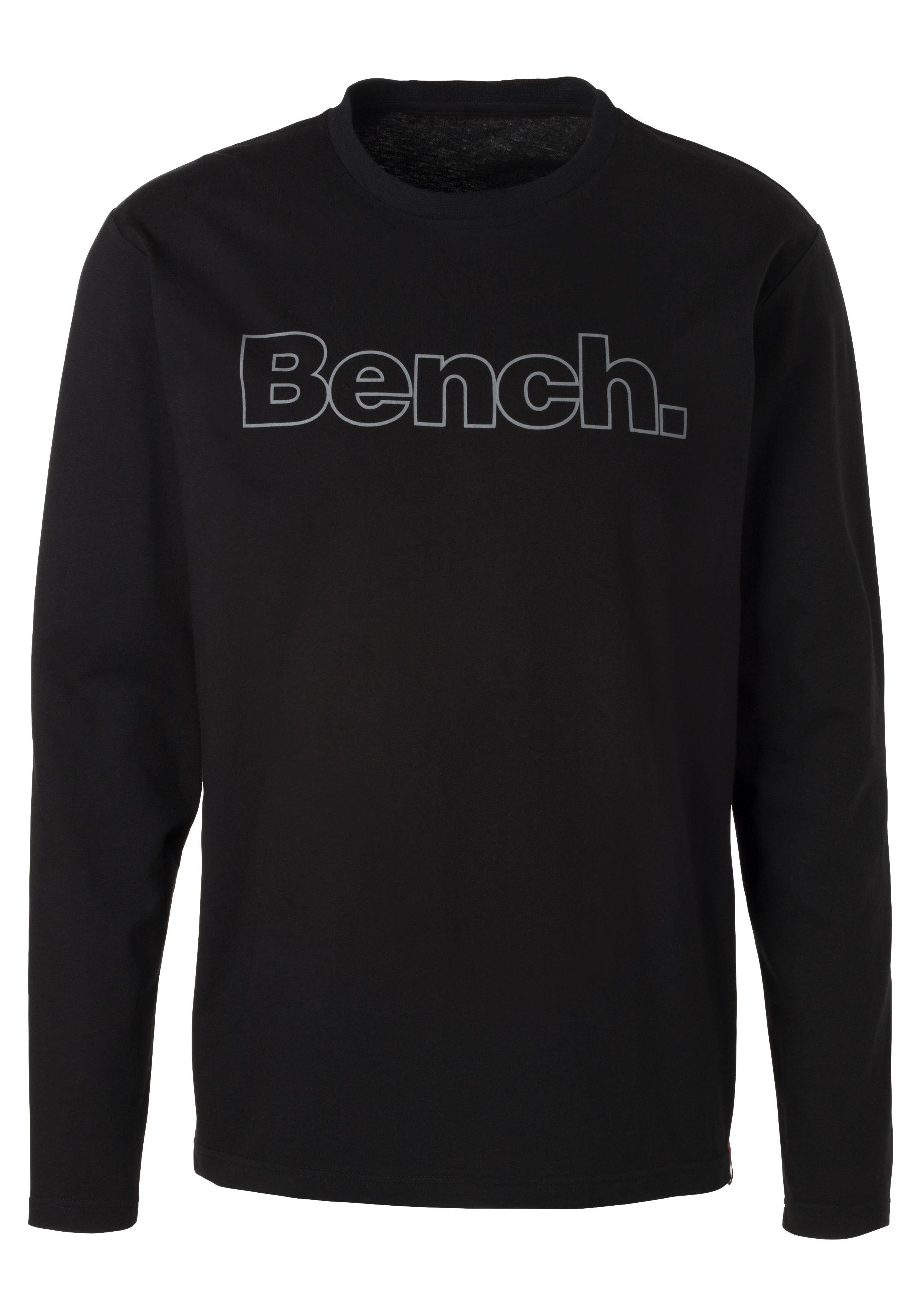 Thumbnail - Bench. Loungewear Langarmshirt 2 Stk. mit Bench. Print vorn