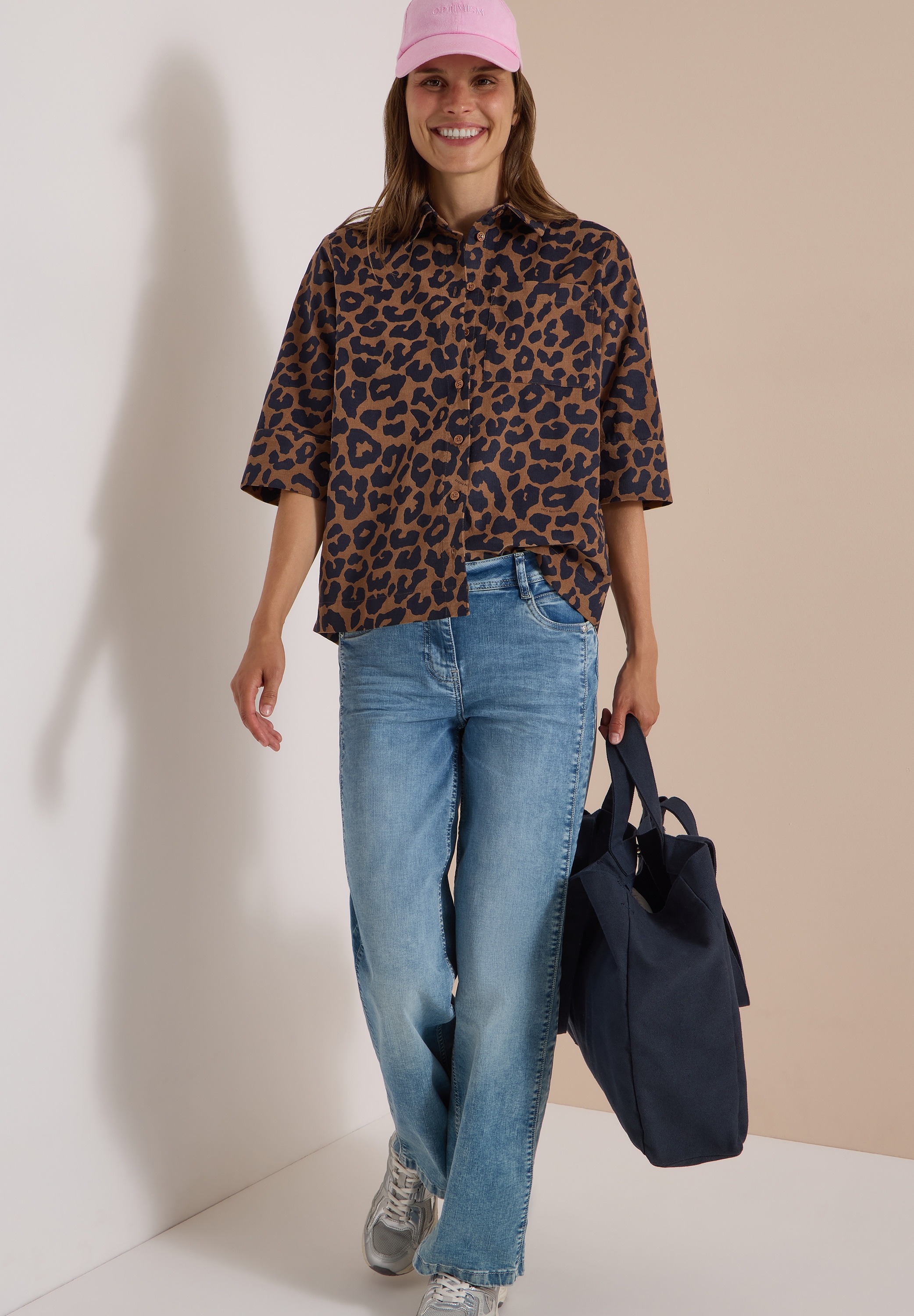 Cecil Hemdbluse Animal-Print, Baumwollqualität