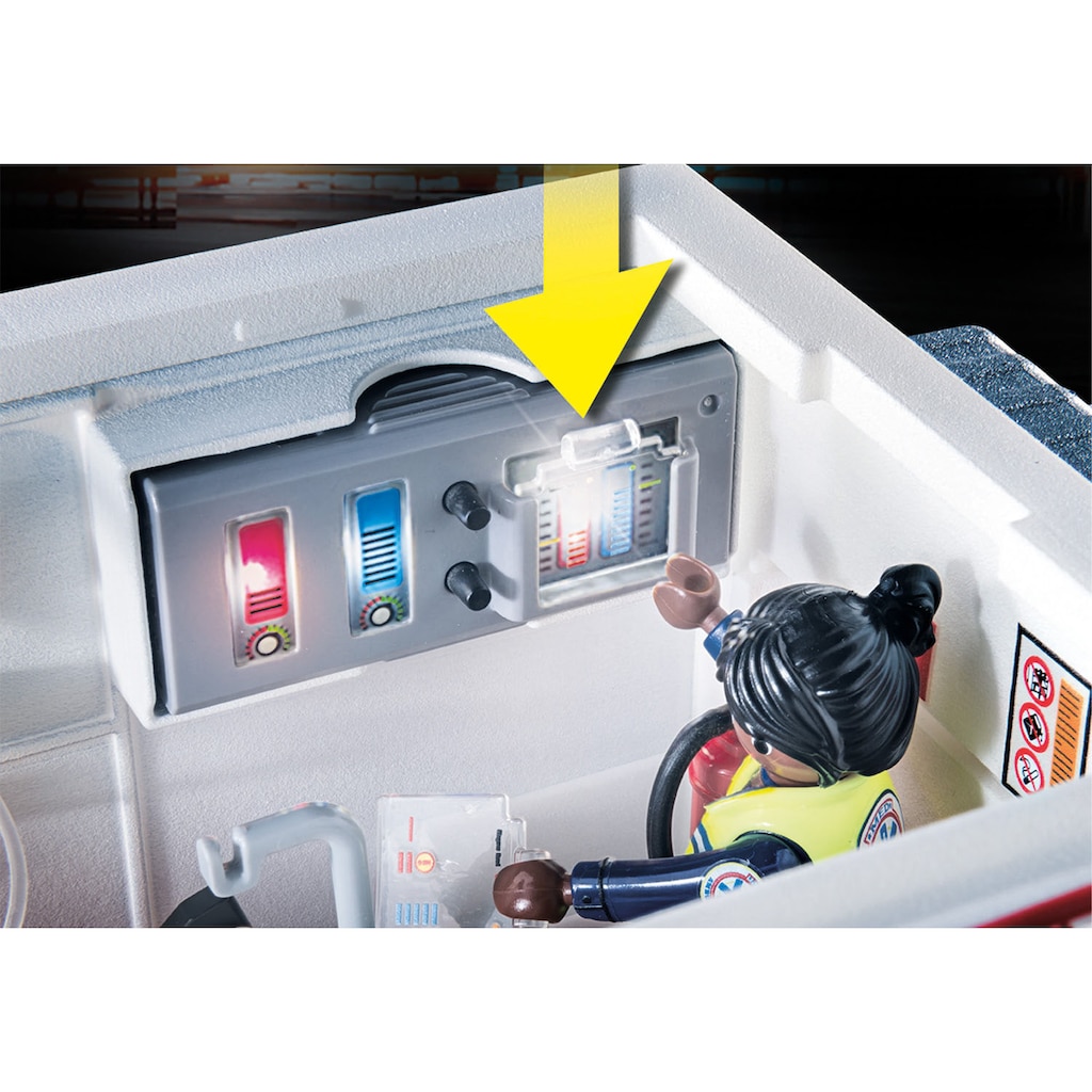 Playmobil® Konstruktions-Spielset »Rettungs-Fahrzeug: US Ambulance (70936), City Action«, (93 St.)