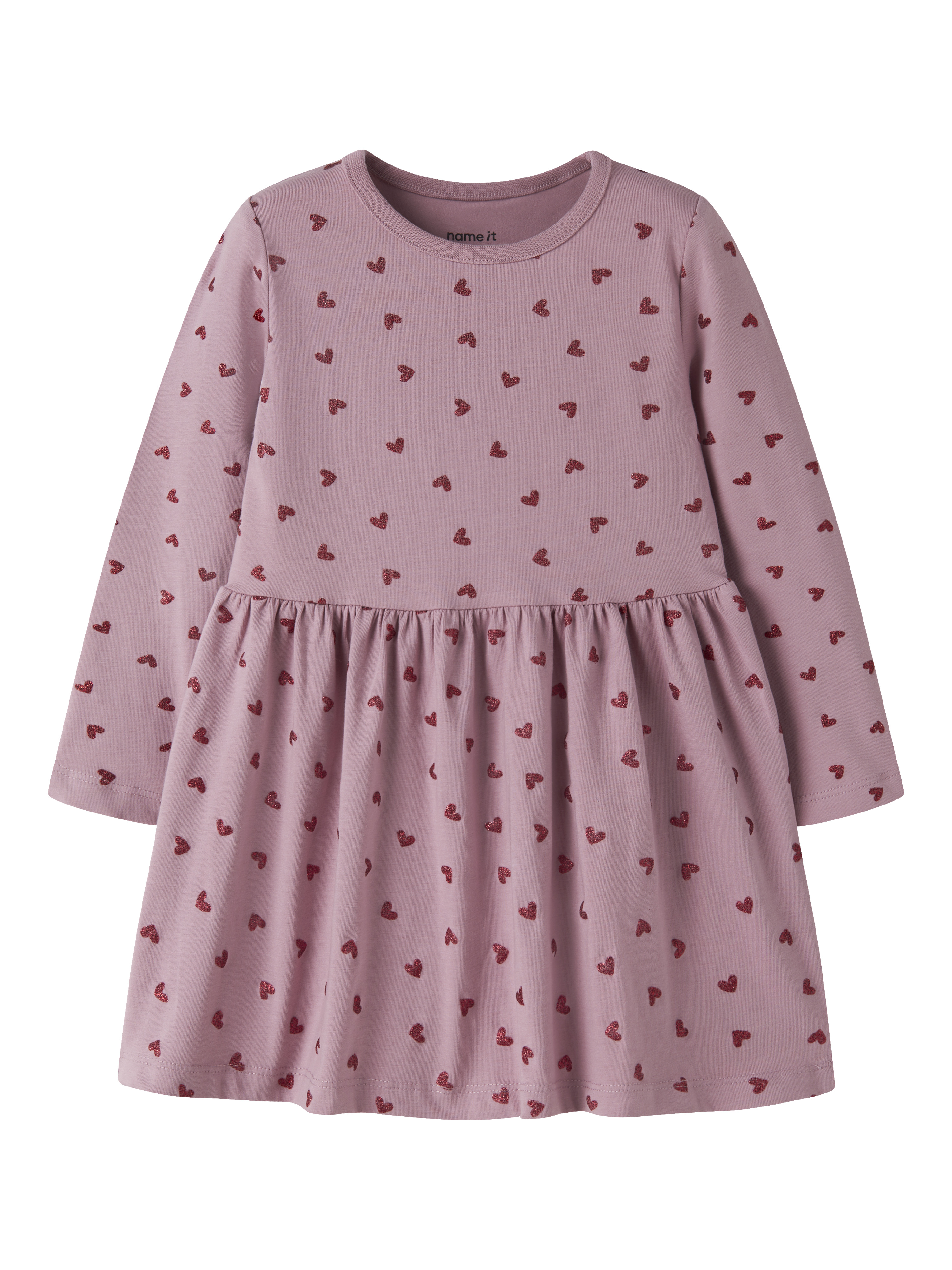 Name It Jerseykleid "Nmfvivian Ls Dress" Baumwollmischung, Regular Fit