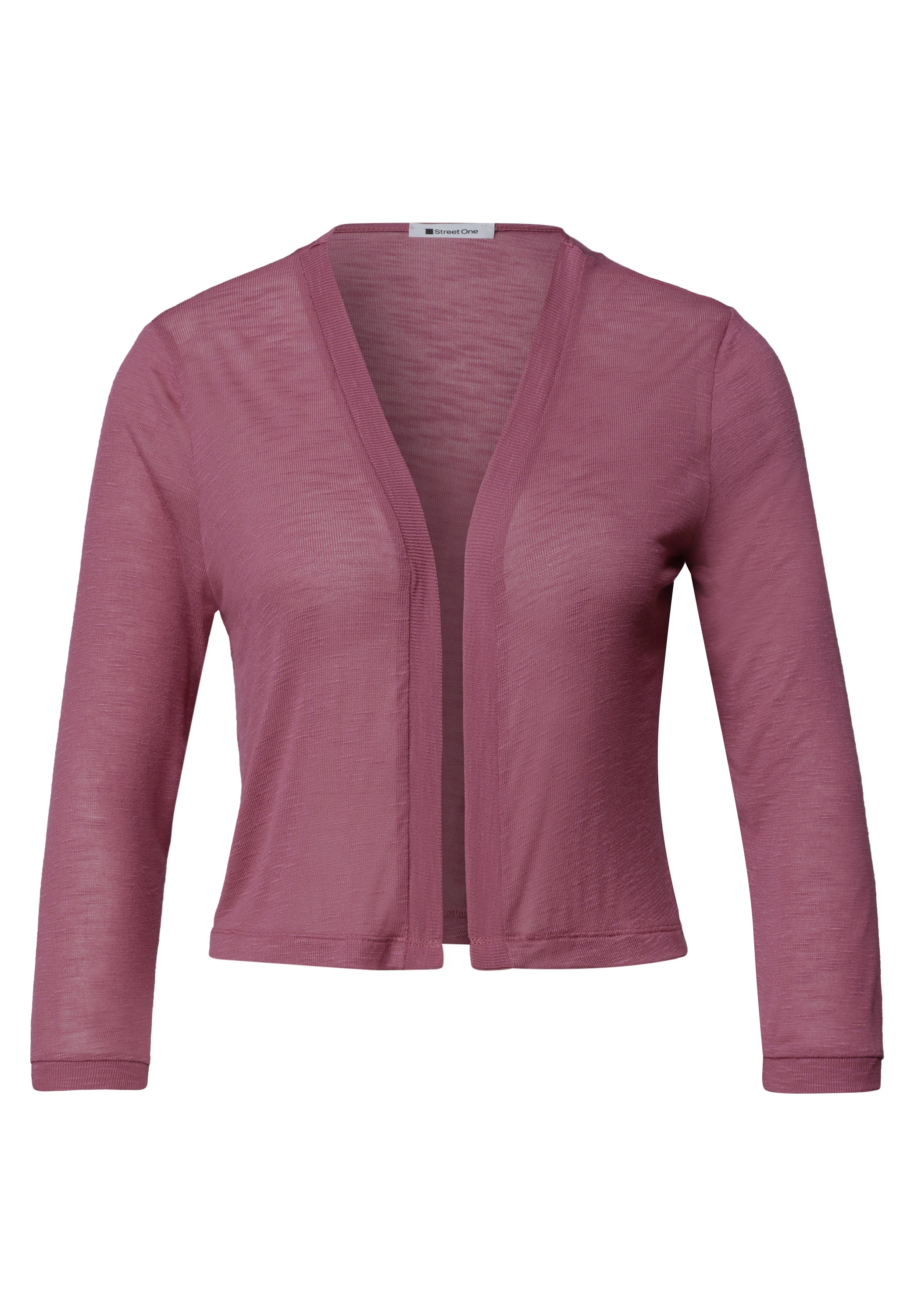STREET ONE Shirtjacke »Style Suse« 3/4-Arm Jacke in offener Passform - aus Viskose und mit Stretch