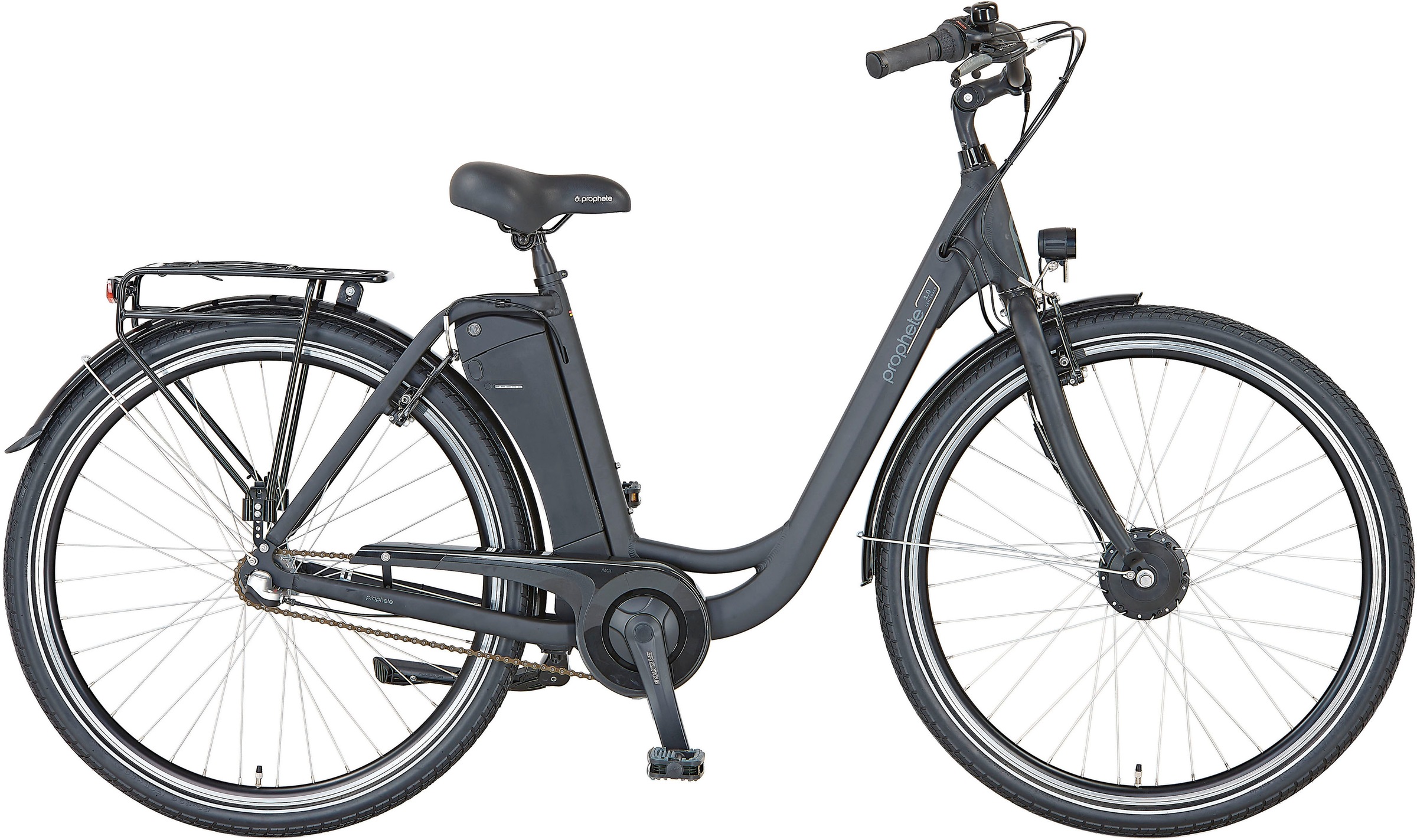 Prophete E-Bike "Geniesser 1.0", 3 Gang, Shimano, Nexus, Frontmotor 250 W, Pedelec, Elektrofahrrad für Damen u. Herren