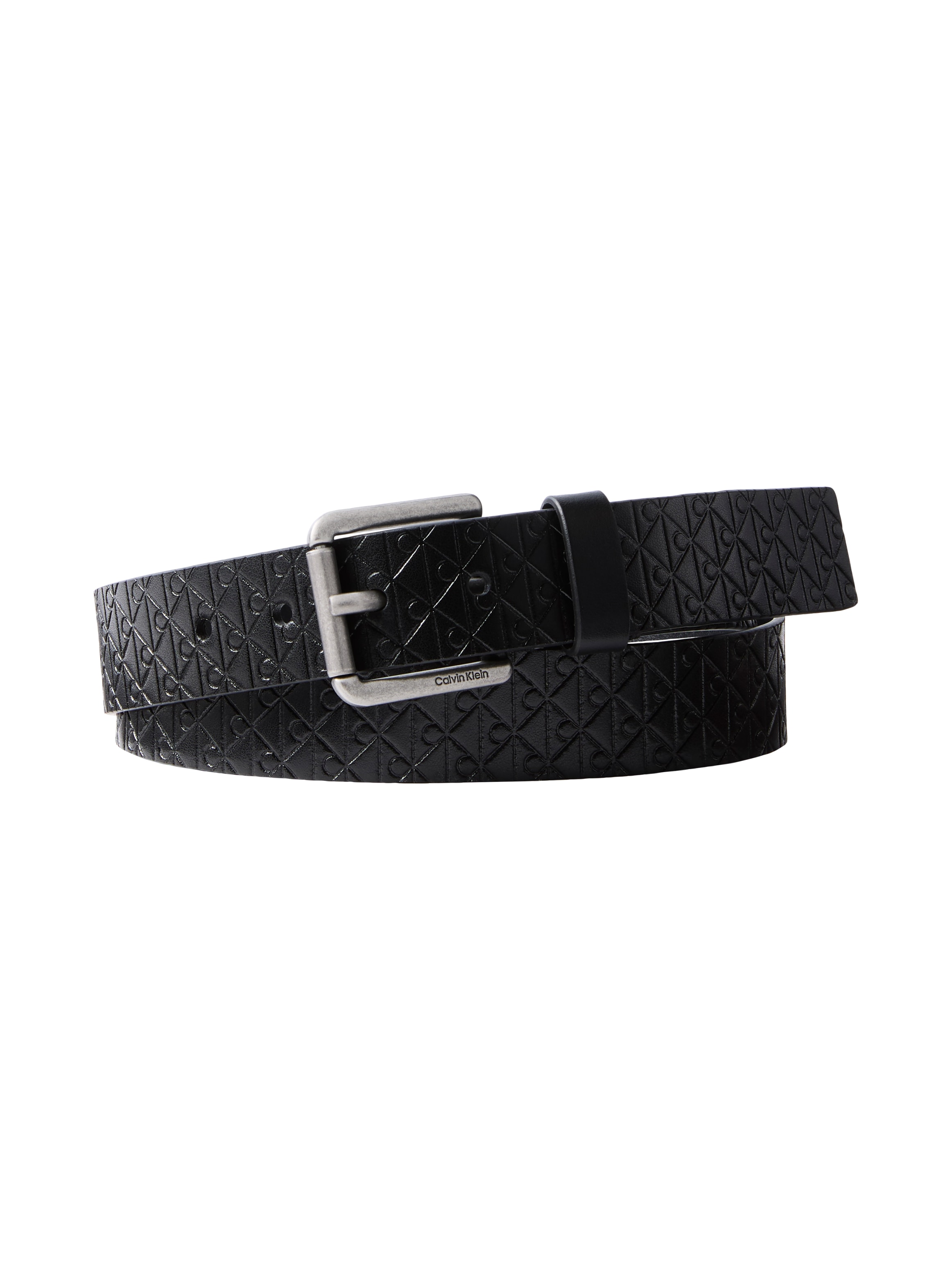 Calvin Klein Ledergürtel "CASUAL ROLLER BUCKLE AOP 35MM" Regular fit und größenverstellbar
