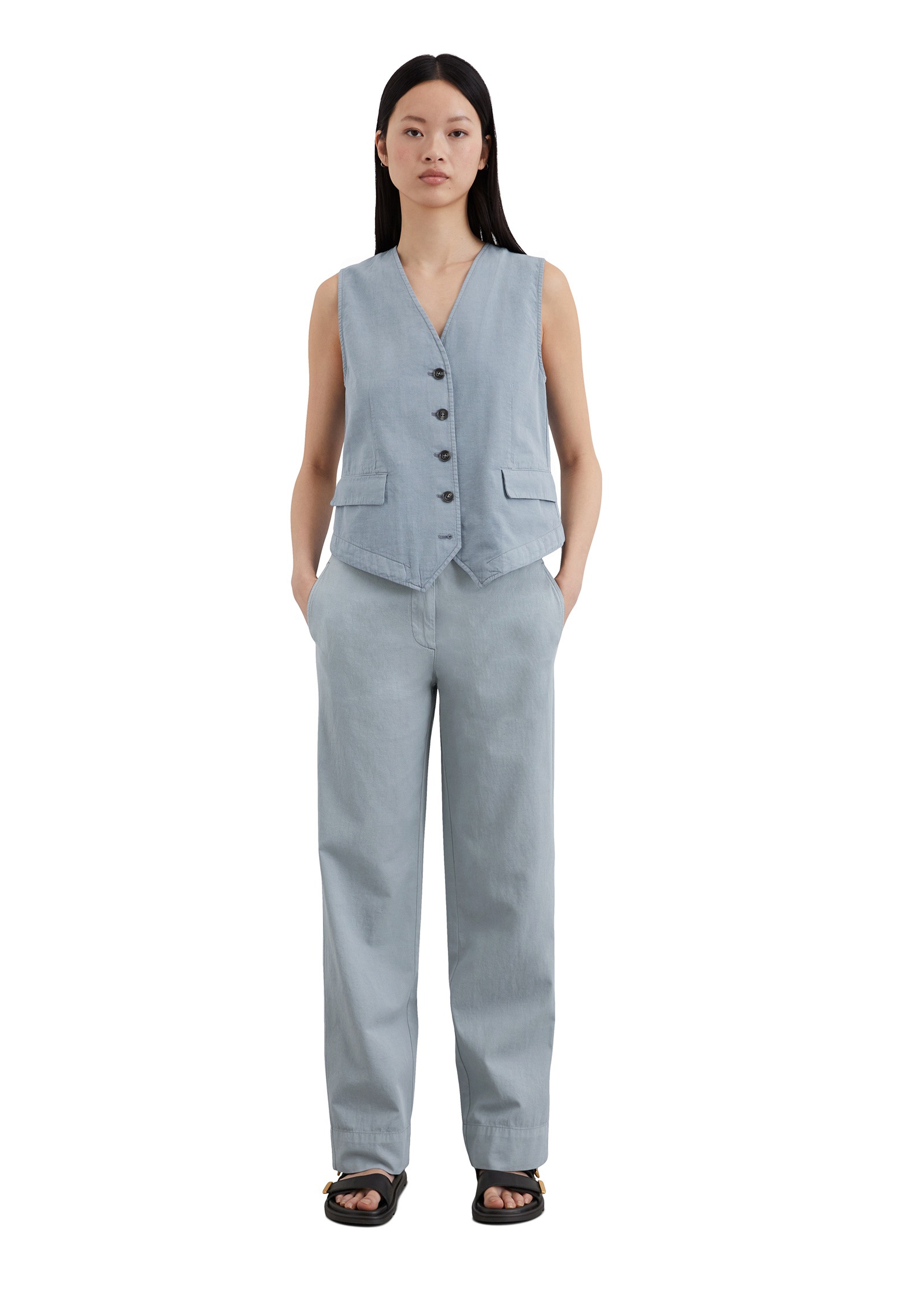 Marc O'Polo Anzugweste »aus Organic-Cotton-Leinen-Mix«