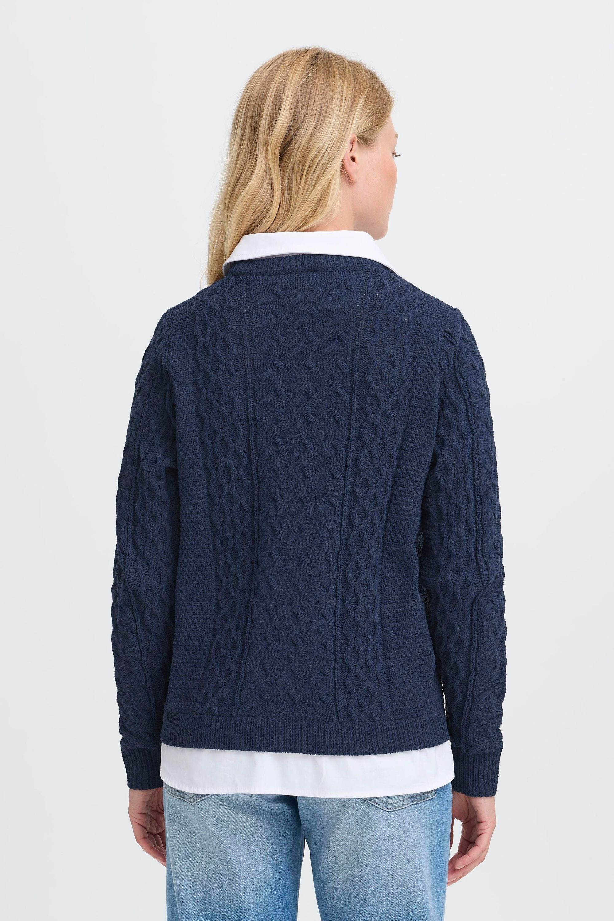OXMO Strickfleece-Pullover »Strickpullover OXFSANVI PU 1«