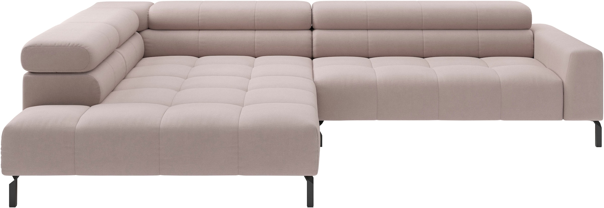 Home affaire Ecksofa "Claya, 311 cm breit, L-Form, inkl. Kopfteilverstellung" wahlweise elektrischer Sitzvorzug