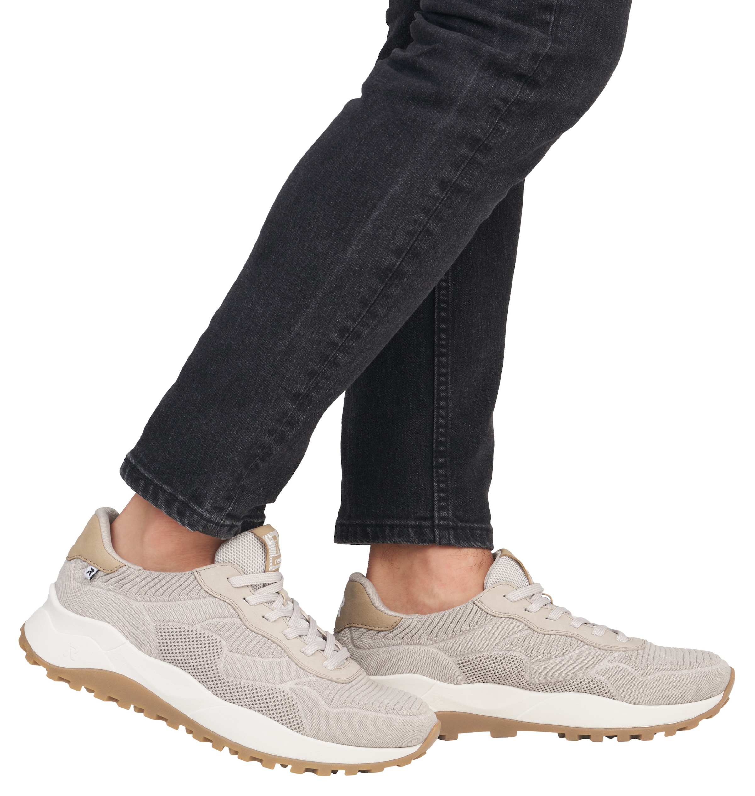 RIEKER Sport Sneaker, Schnürschuh, Sport-Sneaker für Maschinenwäsche geeignet